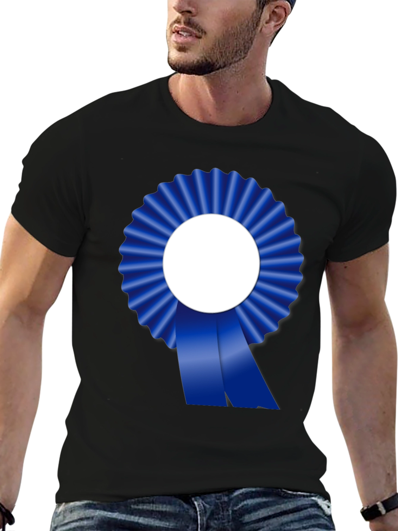 Blue Ribbon Graphic Tee - Achievement T-Shirt