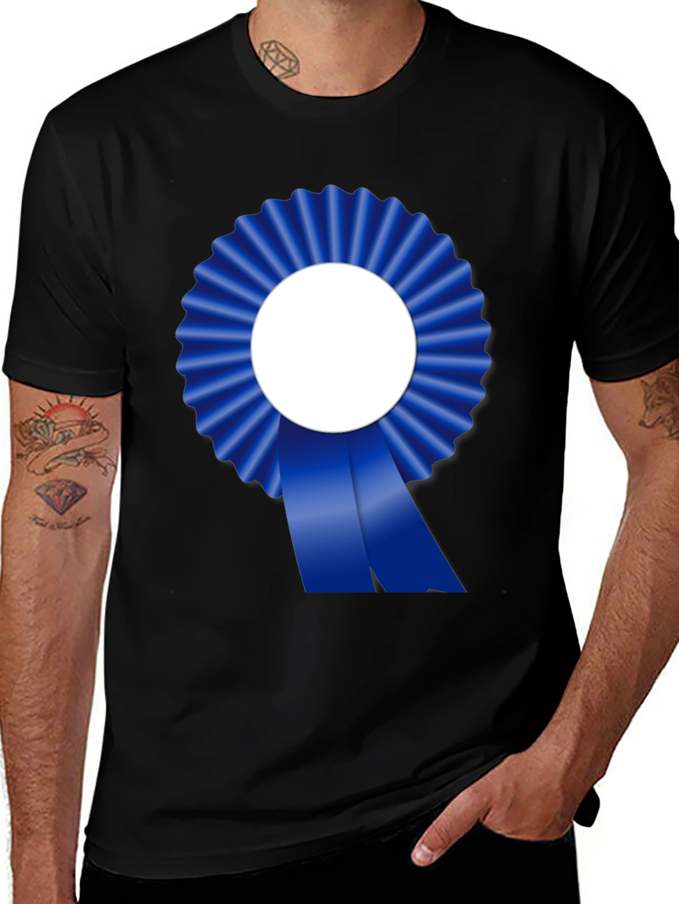 Blue Ribbon Graphic Tee - Achievement T-Shirt
