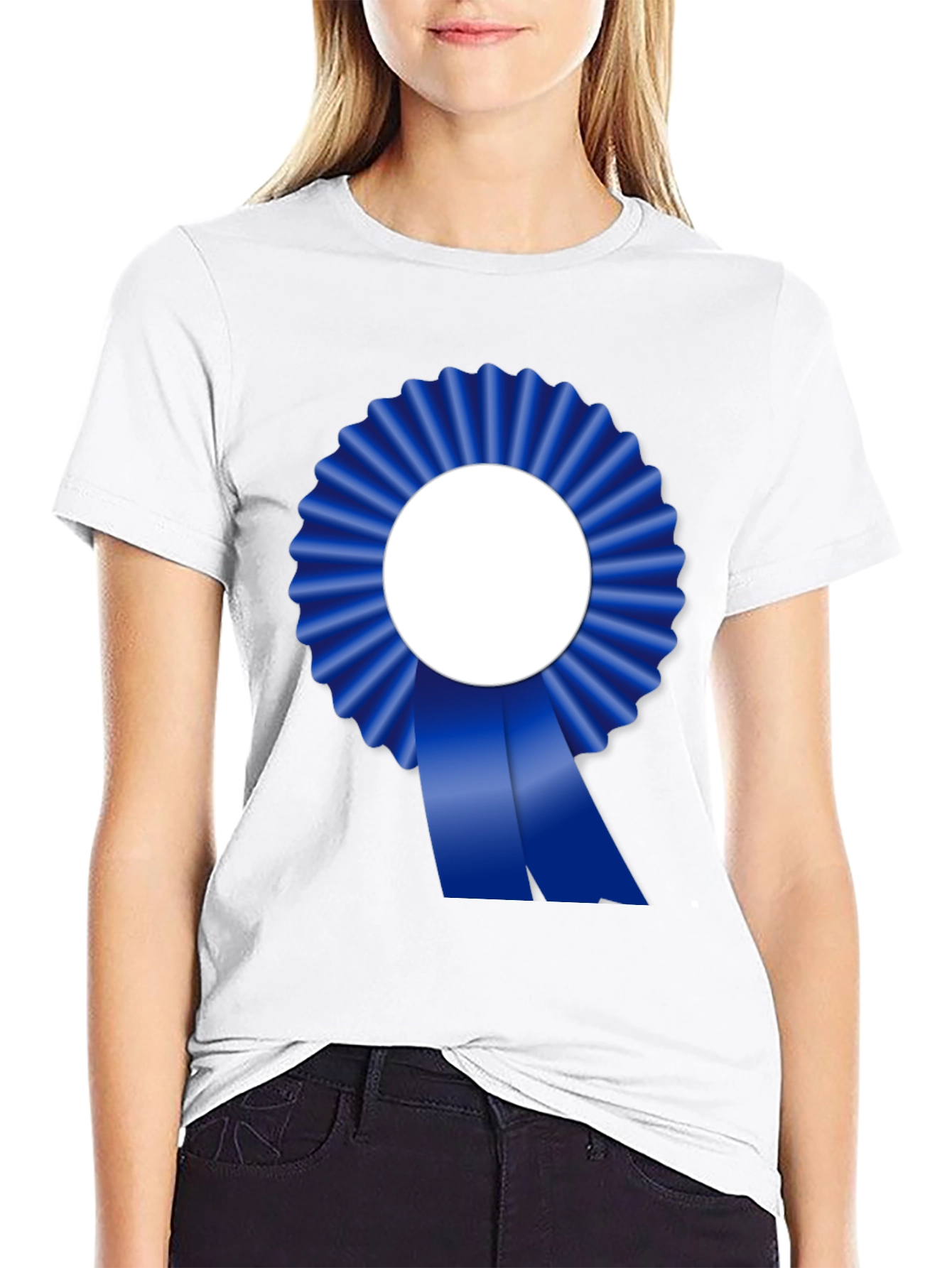 Blue Ribbon Graphic Tee - Achievement T-Shirt