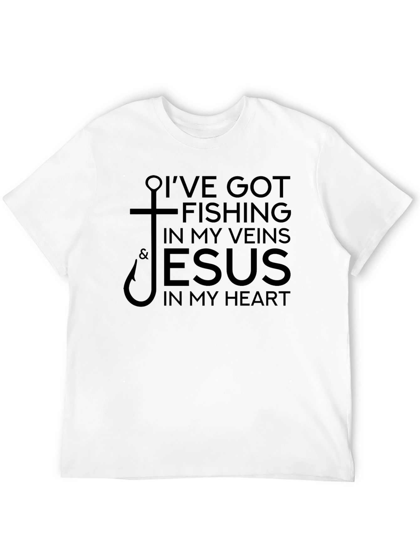 Fishing & Jesus T-Shirt - Faith Based Apparel