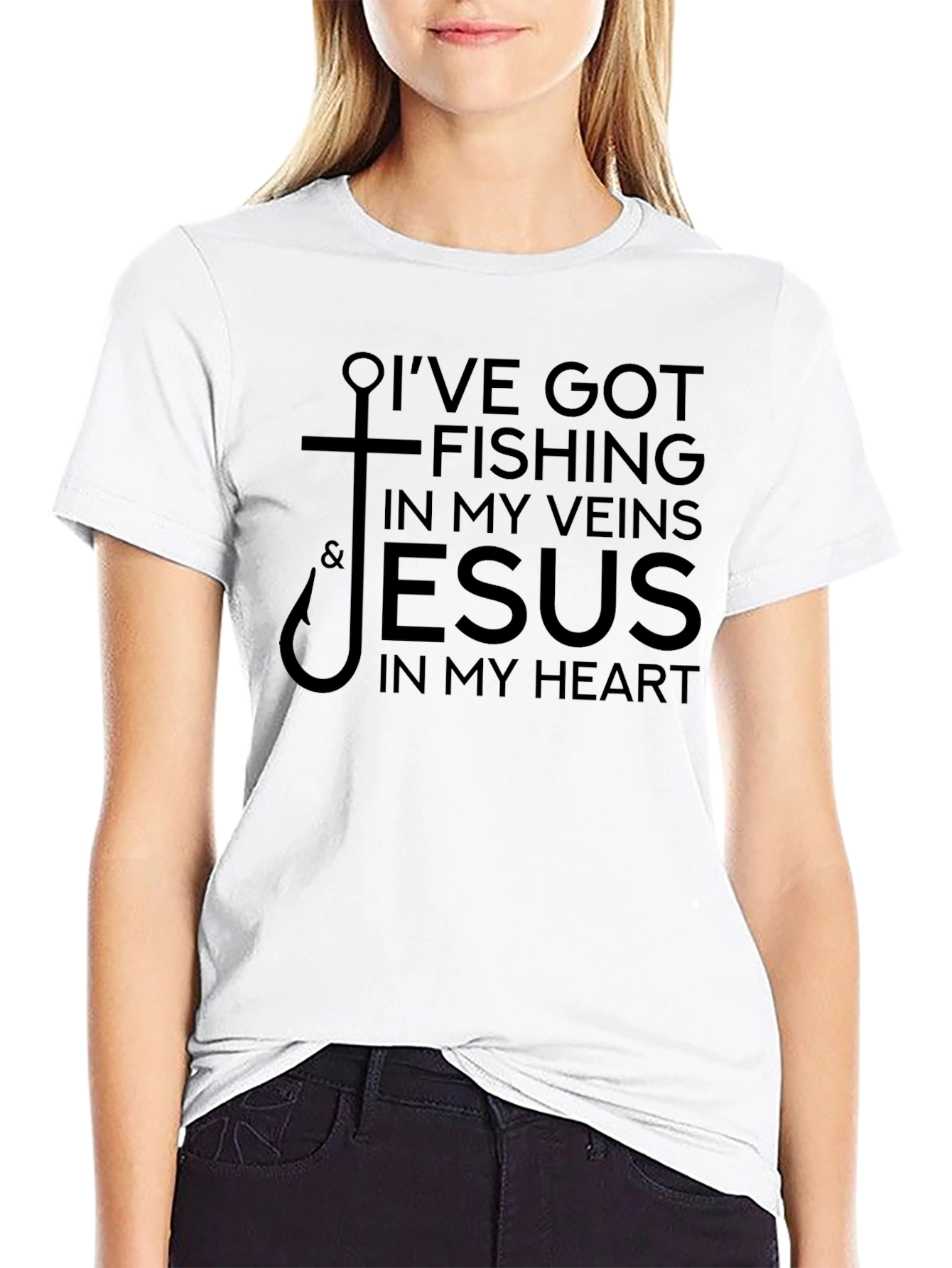Fishing & Jesus T-Shirt - Faith Based Apparel
