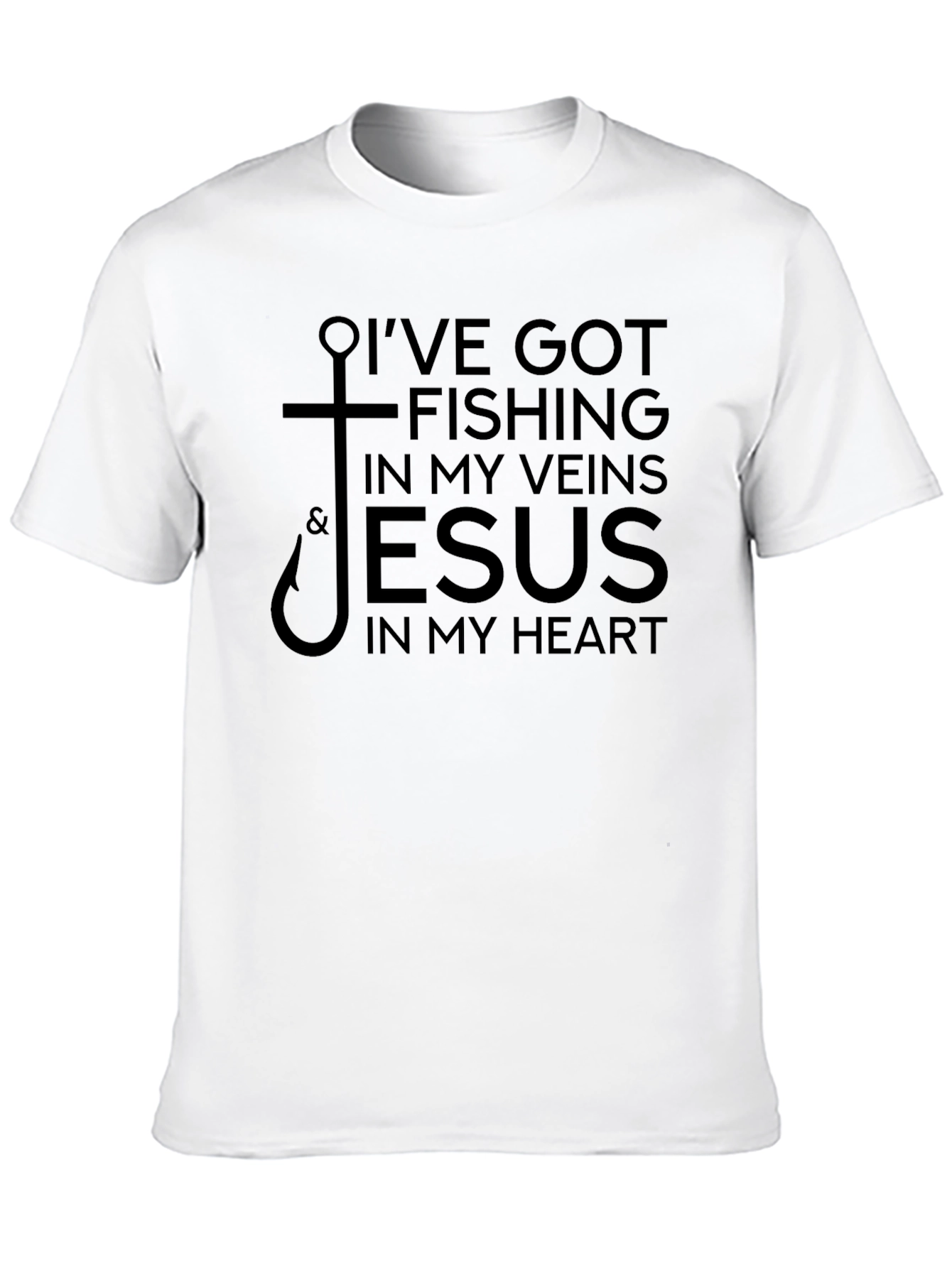 Fishing & Jesus T-Shirt - Faith Based Apparel
