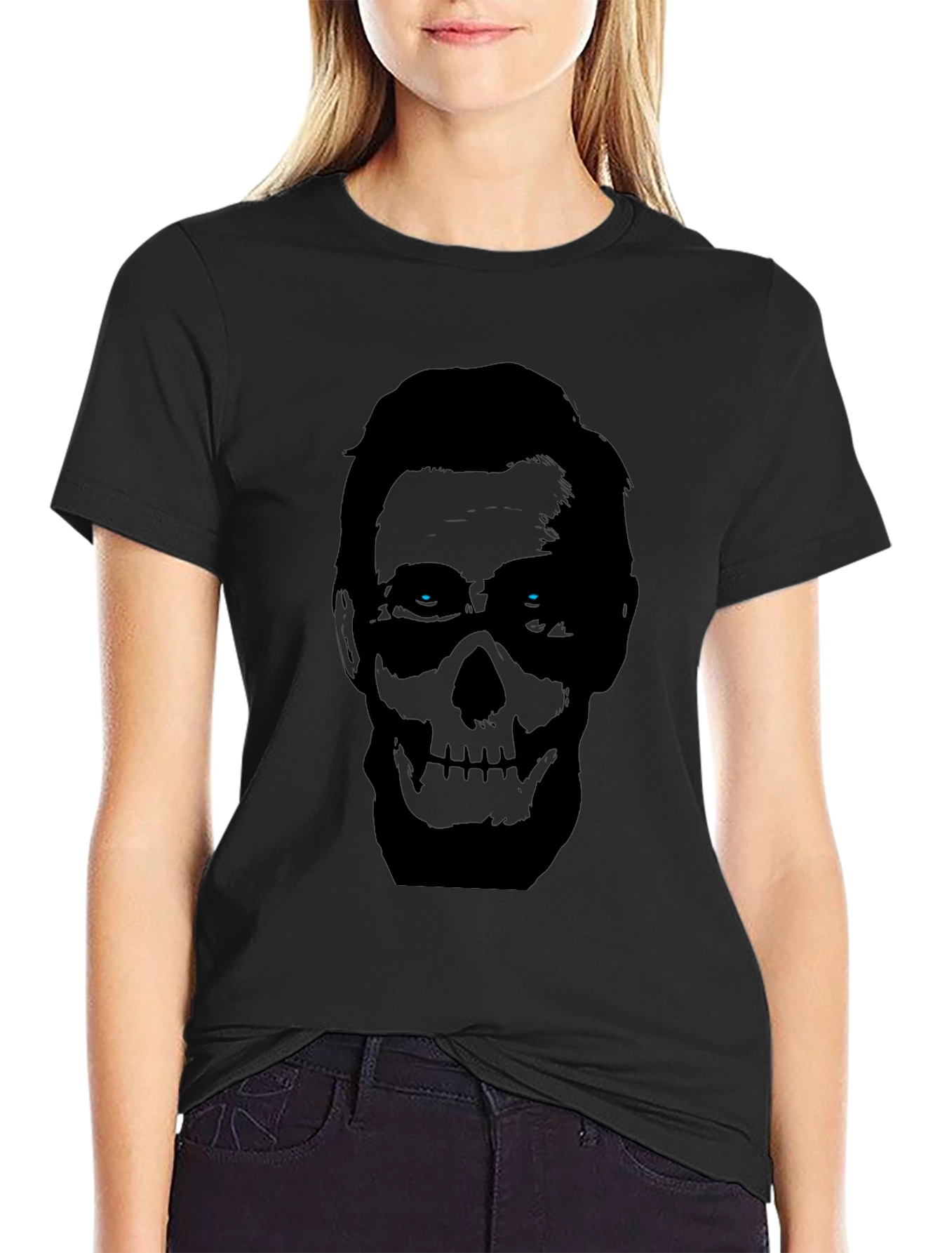 Skull Mask Graphic Tee - Mens Black T-Shirt