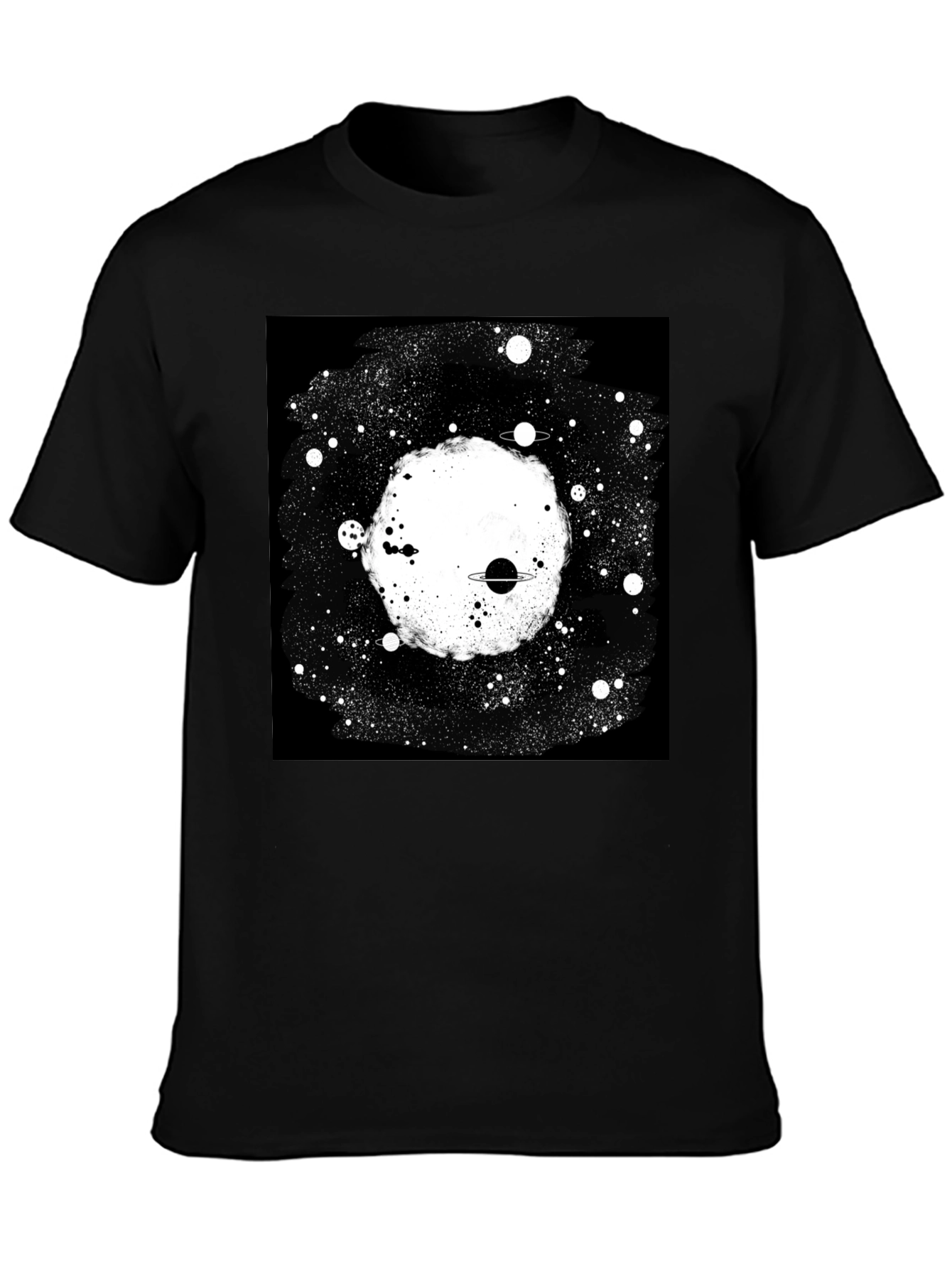 Galaxy Black T-Shirt - Cosmic Style