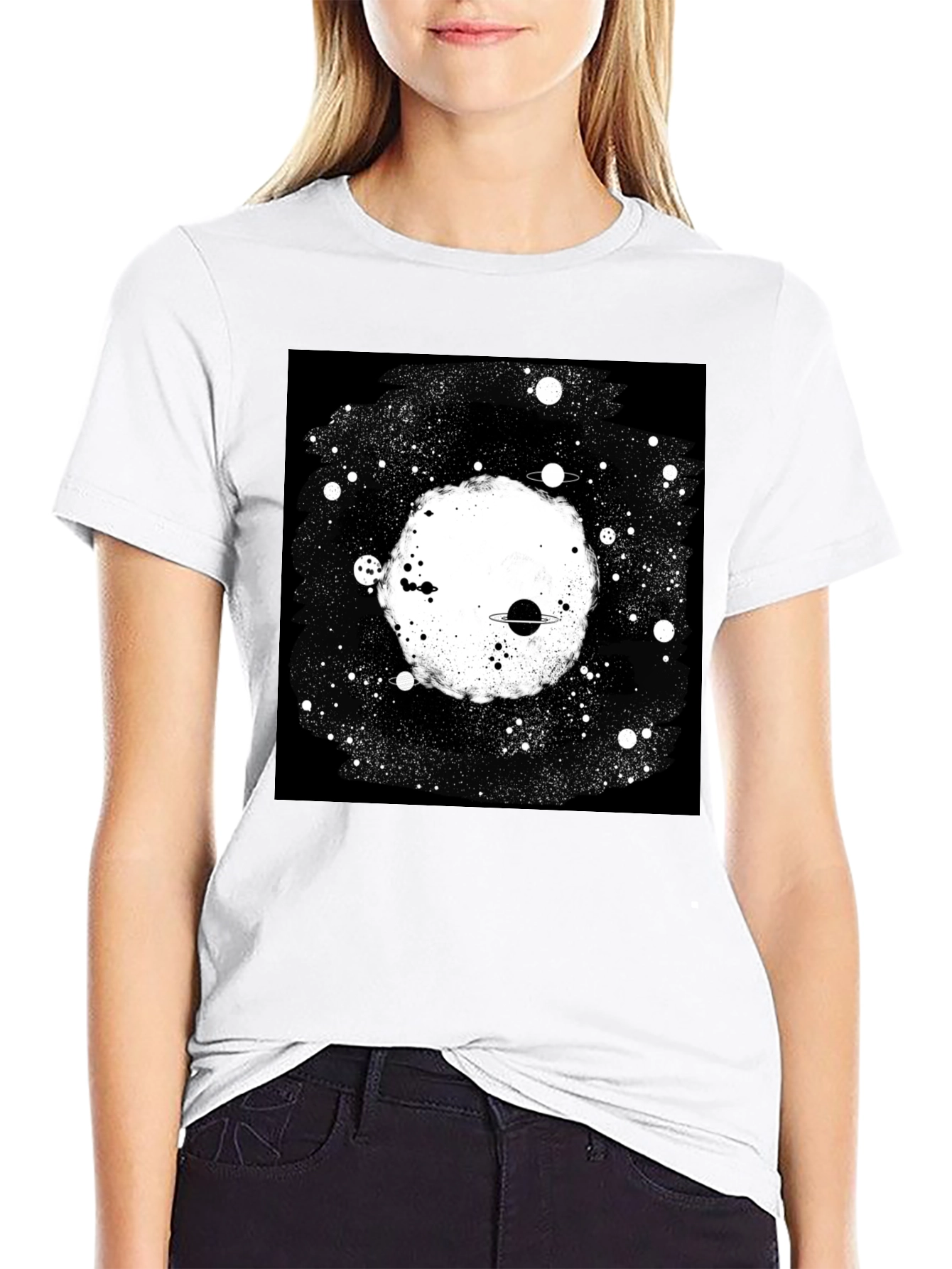 Galaxy Black T-Shirt - Cosmic Style