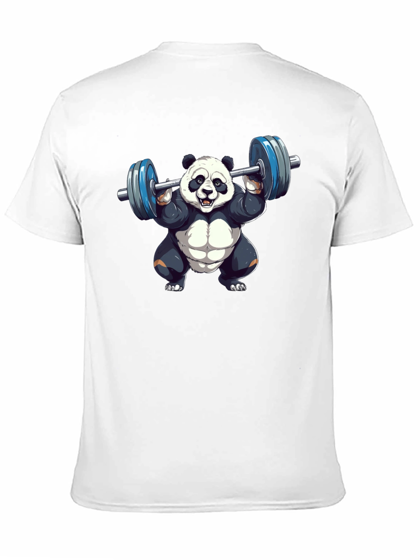Weightlifting Panda T-Shirt - Black Cotton Tee