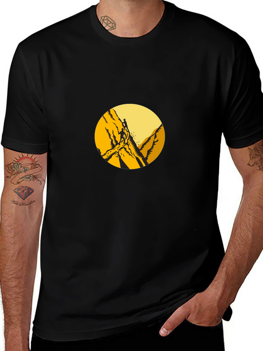 Mountain Climber Graphic Tee - Black