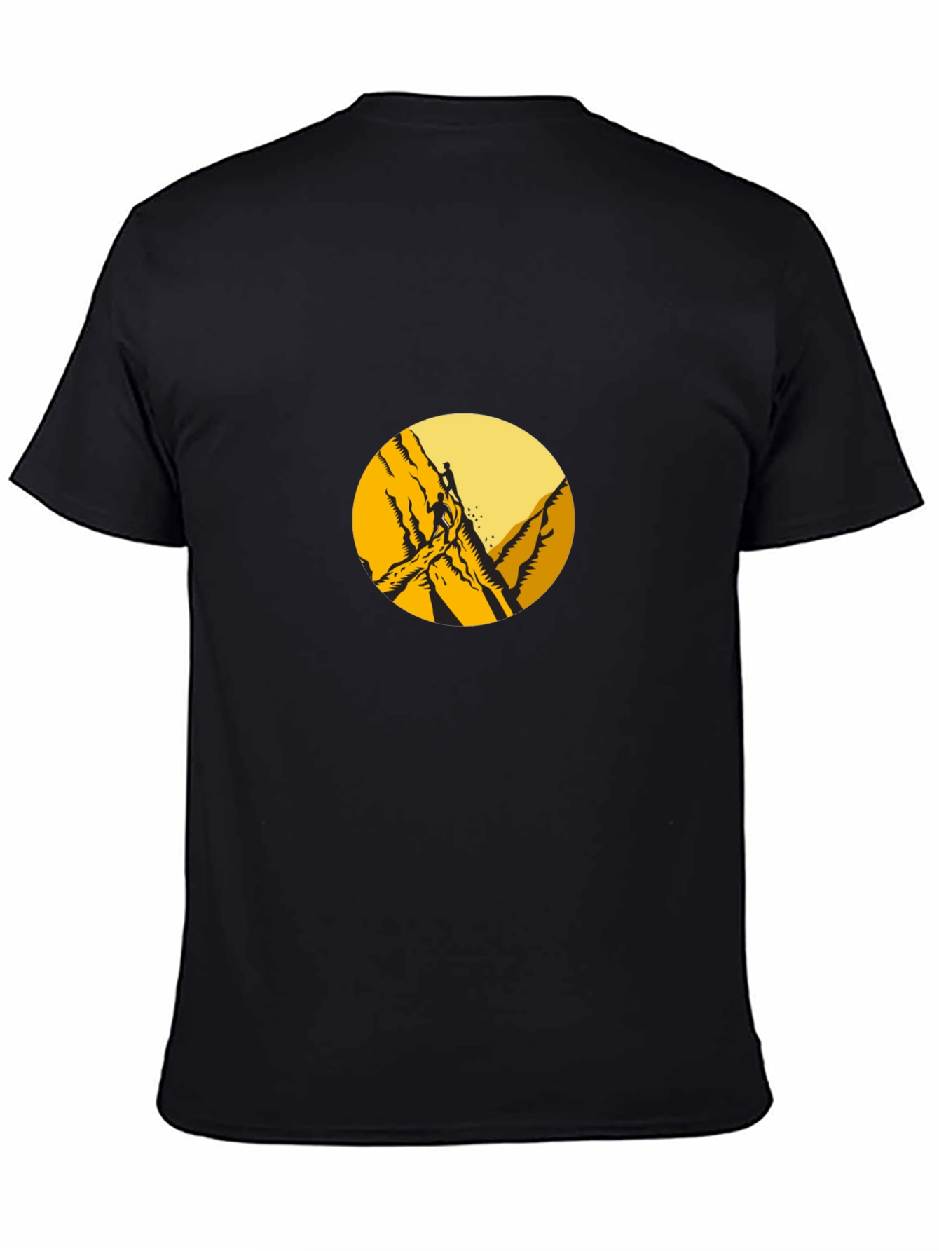 Mountain Climber Graphic Tee - Black