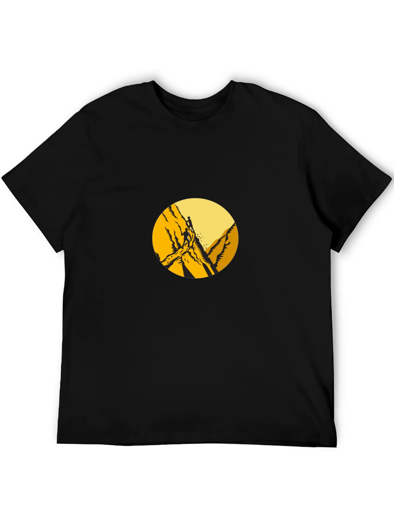 Mountain Climber Graphic Tee - Black