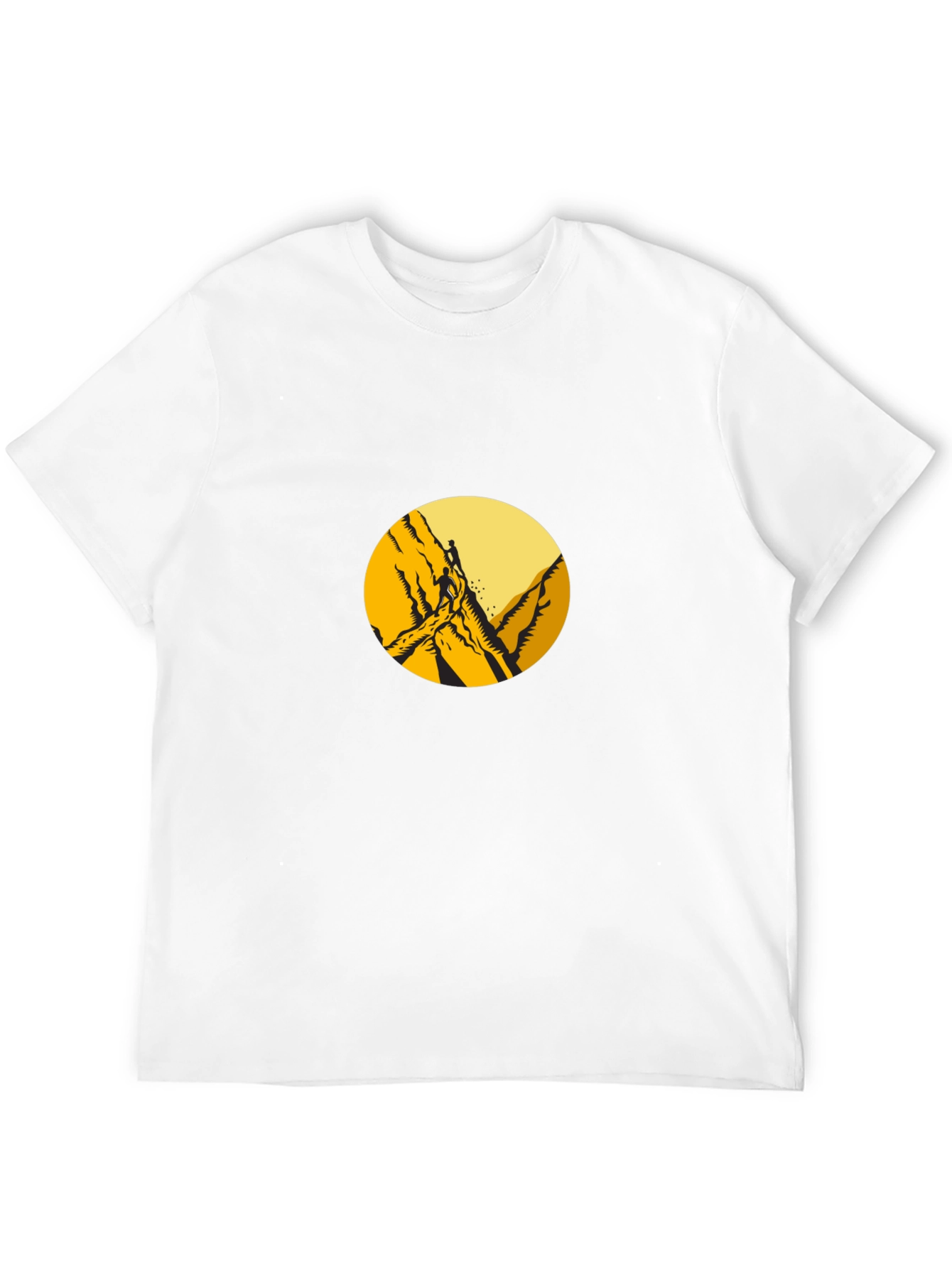 Mountain Climber Graphic Tee - Black