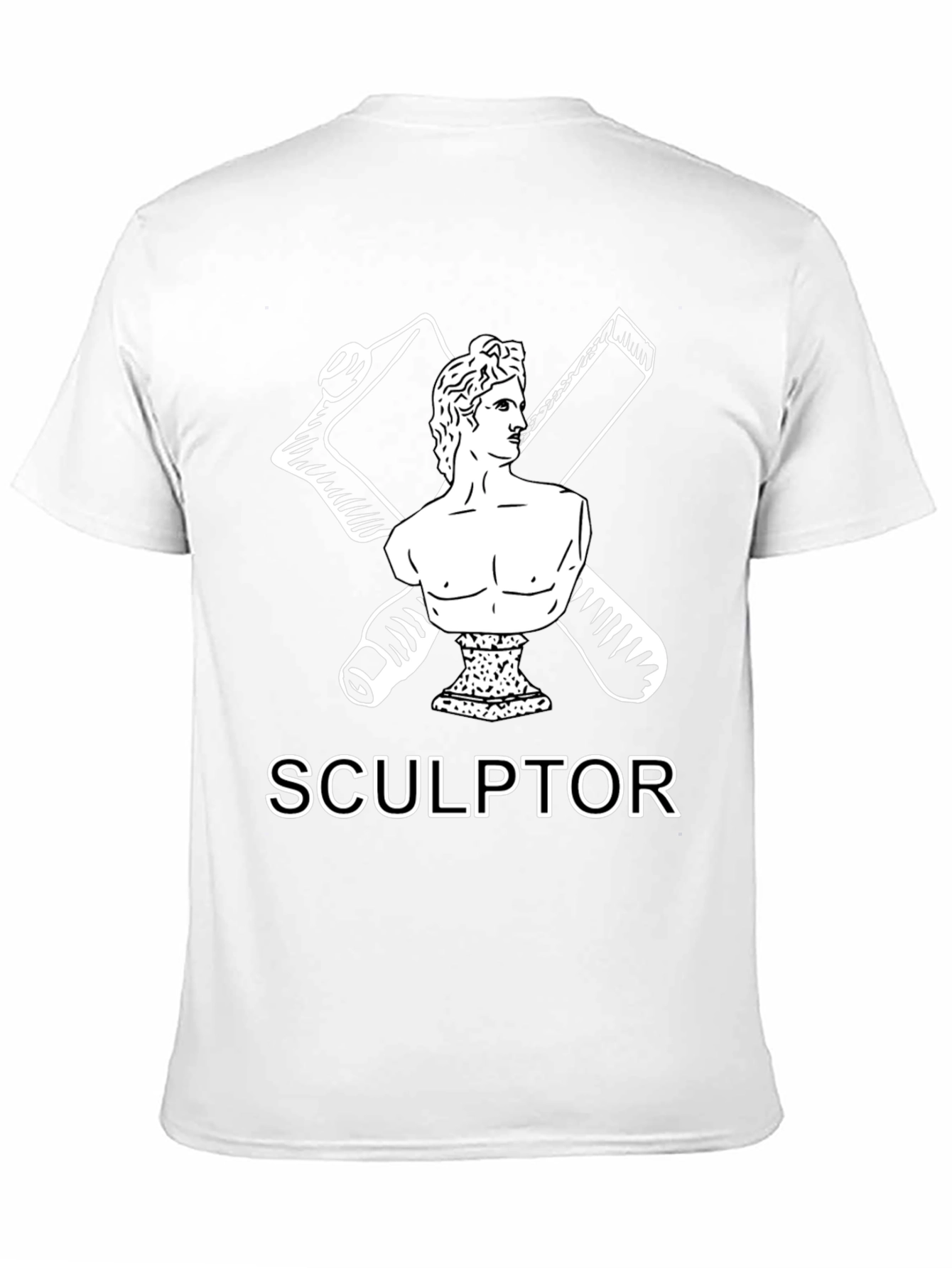 Sculptor Graphic Tee - Artistic Black T-Shirt