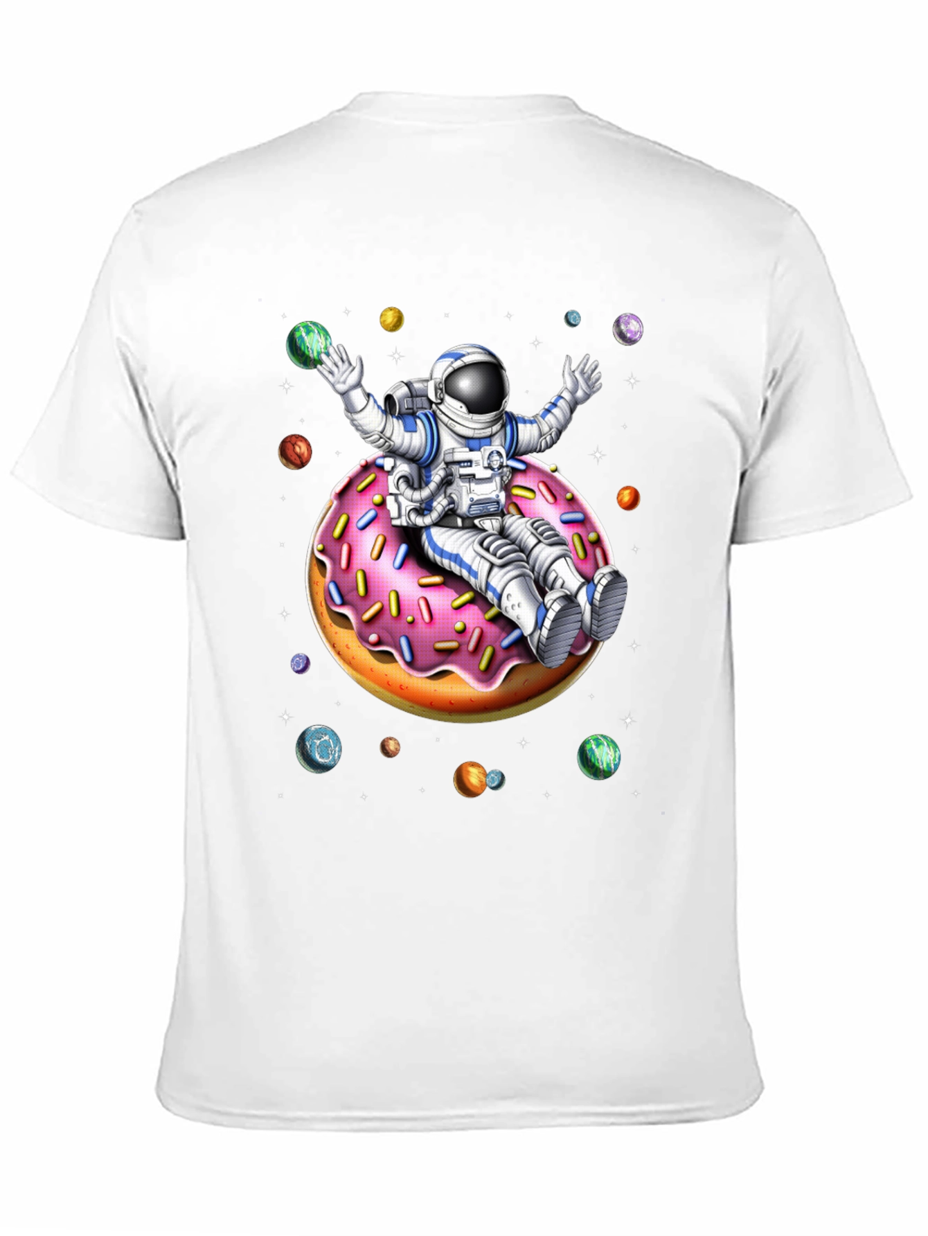 Astronaut Donut Ride Graphic Tee