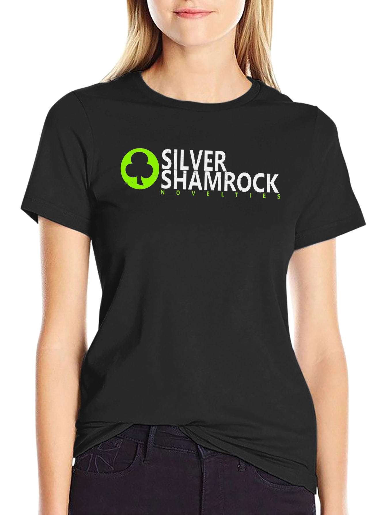 Silver Shamrock Novelties Black Tee