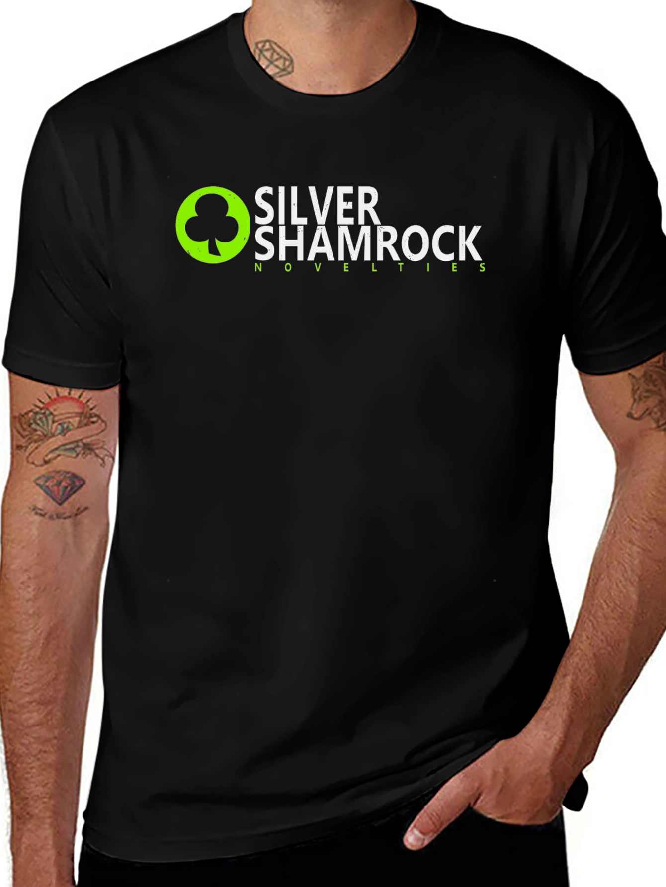 Silver Shamrock Novelties Black Tee