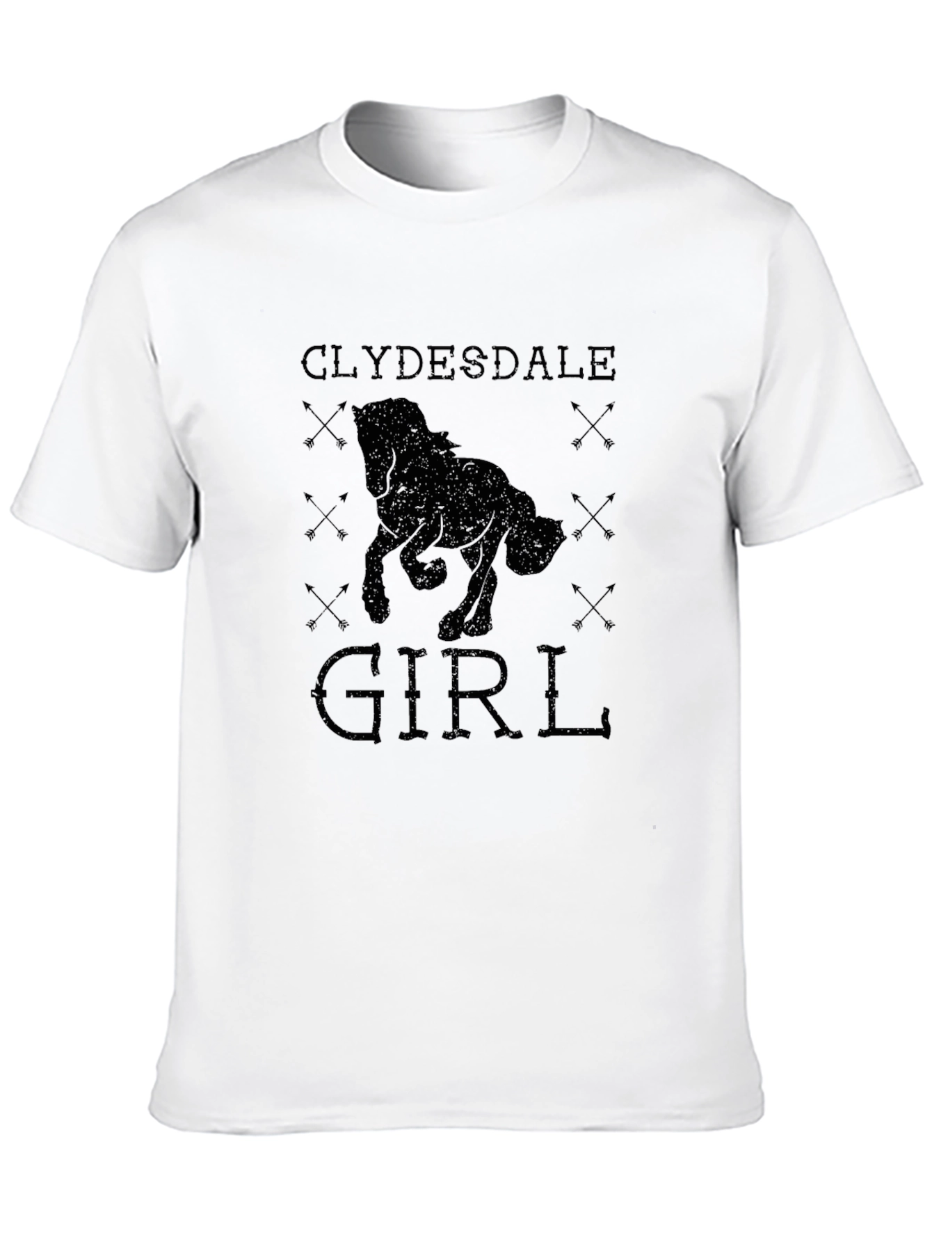 Clydesdale Girl Black T-Shirt