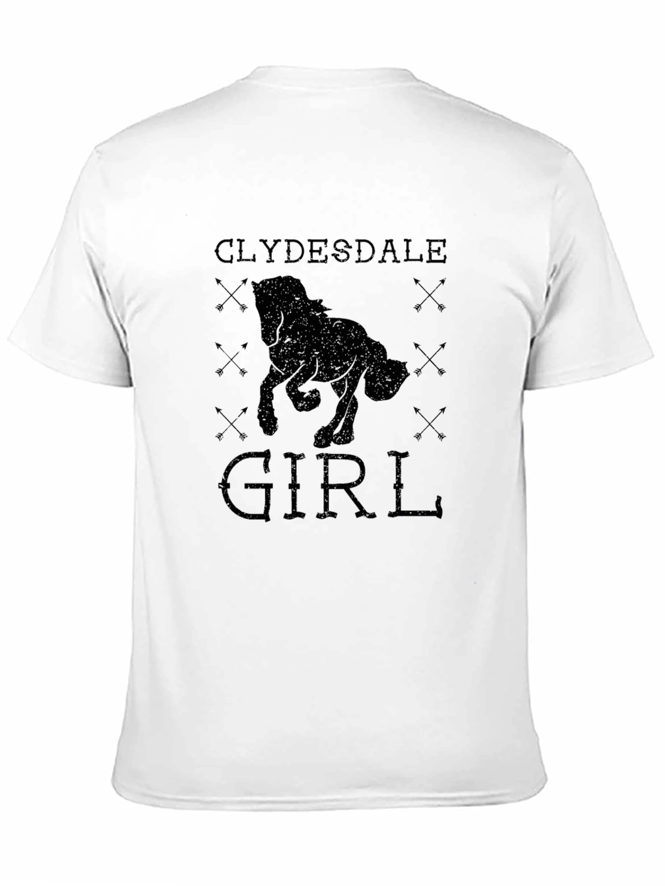 Clydesdale Girl Black T-Shirt