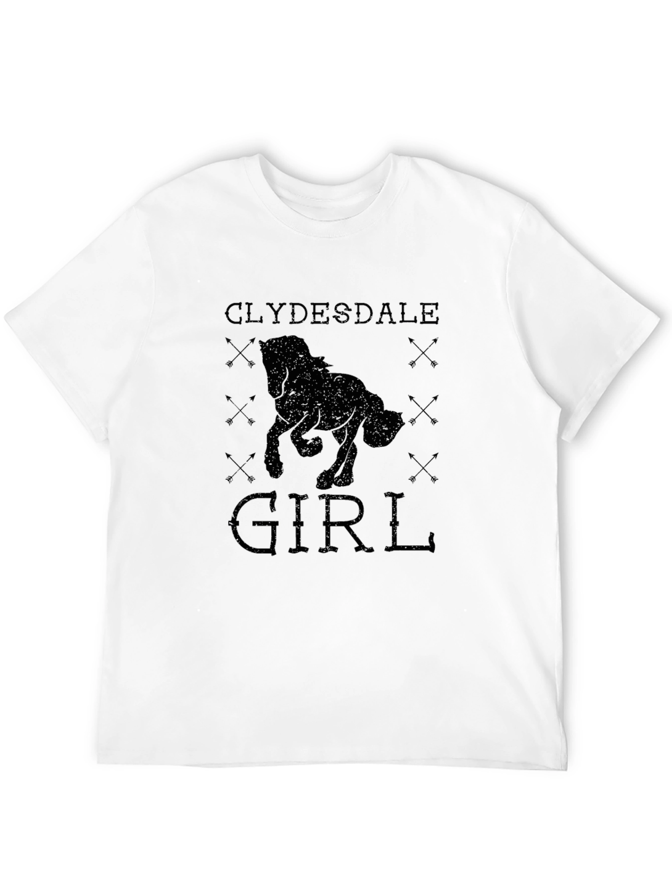 Clydesdale Girl Black T-Shirt
