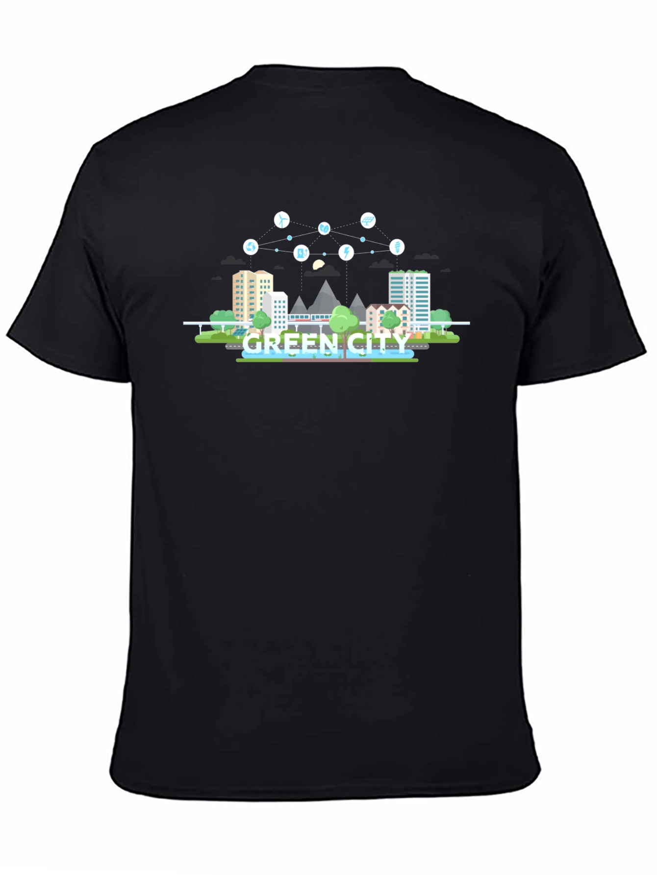 Eco-Friendly Green City T-Shirt - Sustainable Living