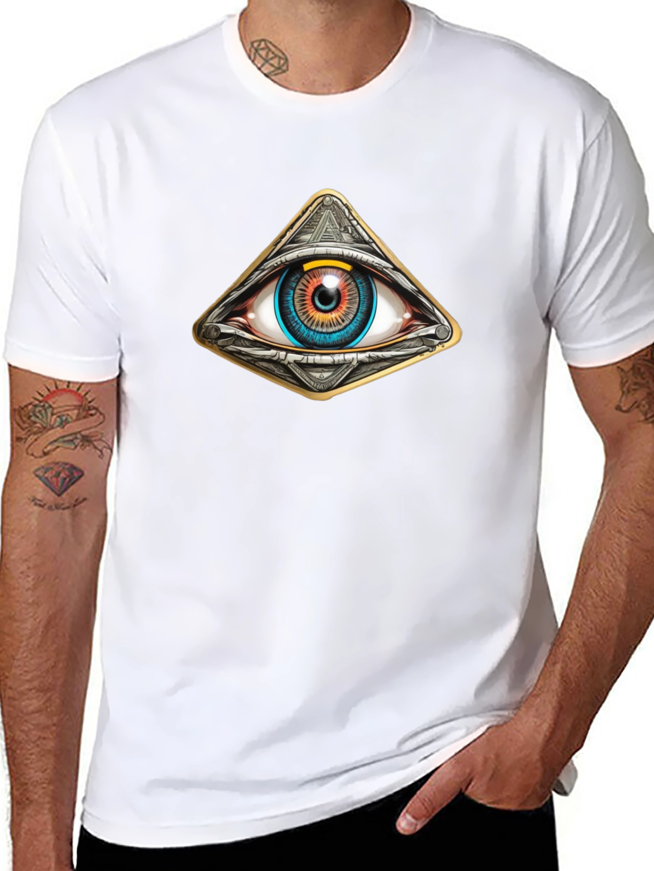 All Seeing Eye Pyramid Graphic Tee