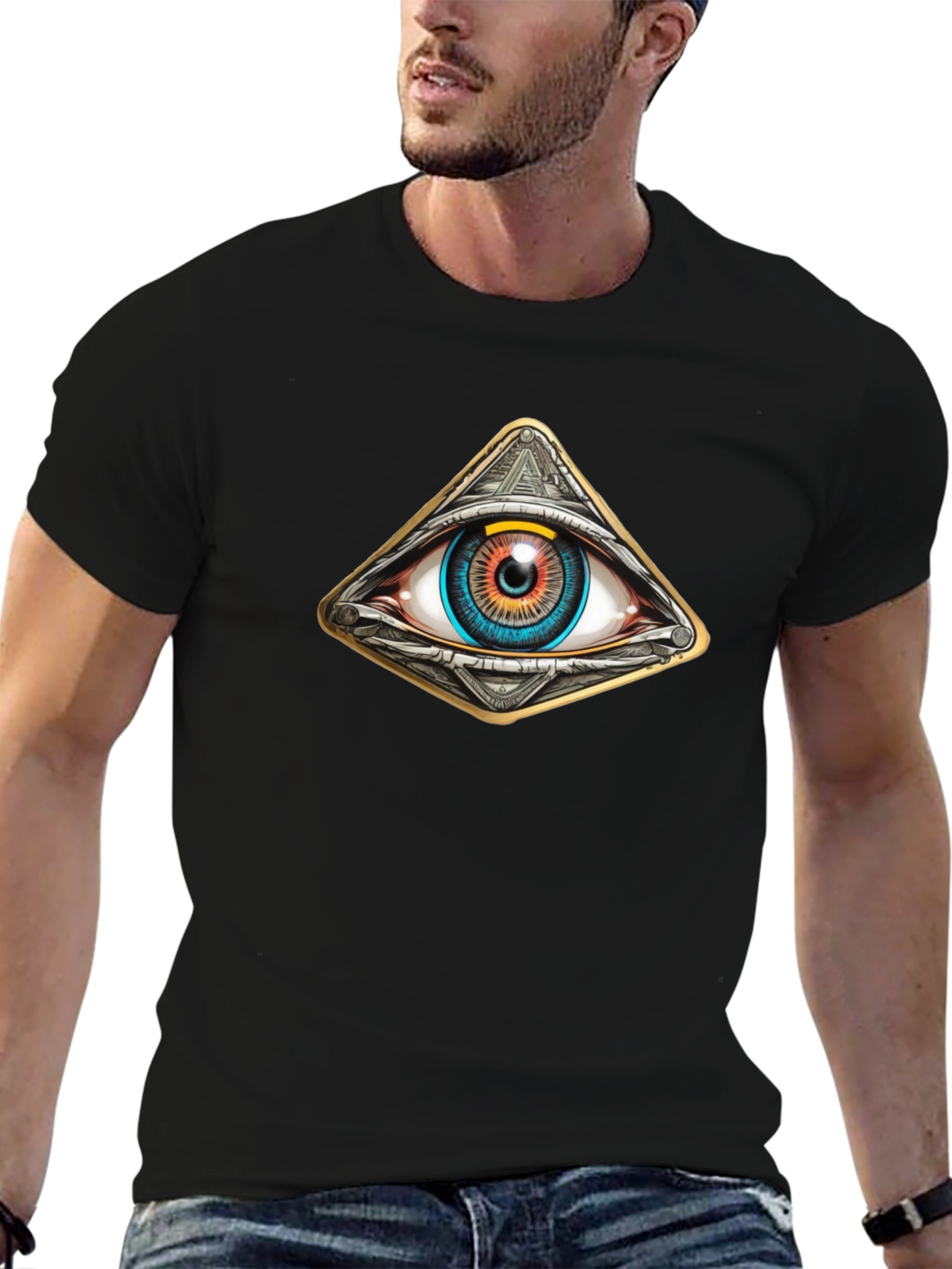 All Seeing Eye Pyramid Graphic Tee