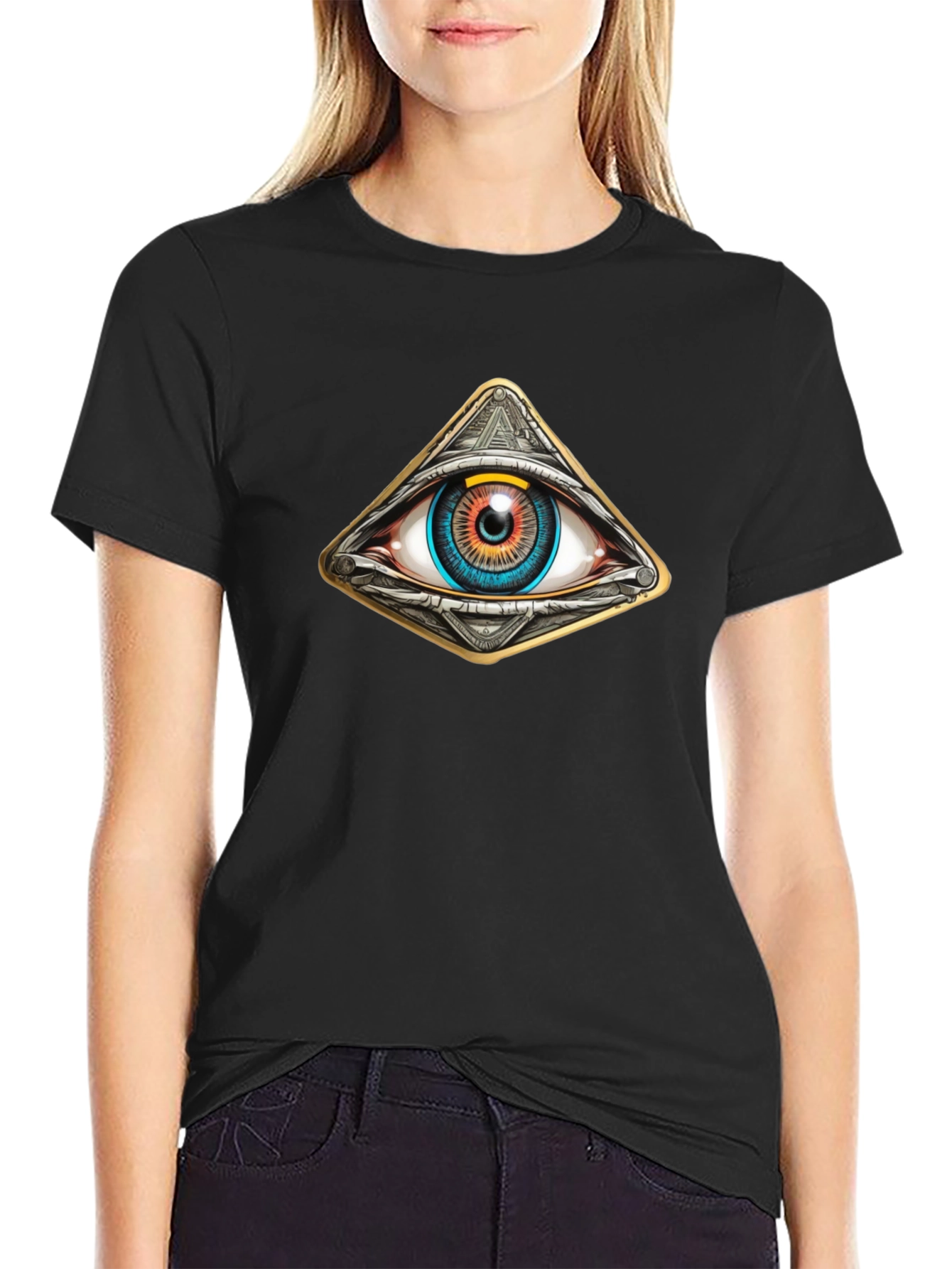 All Seeing Eye Pyramid Graphic Tee