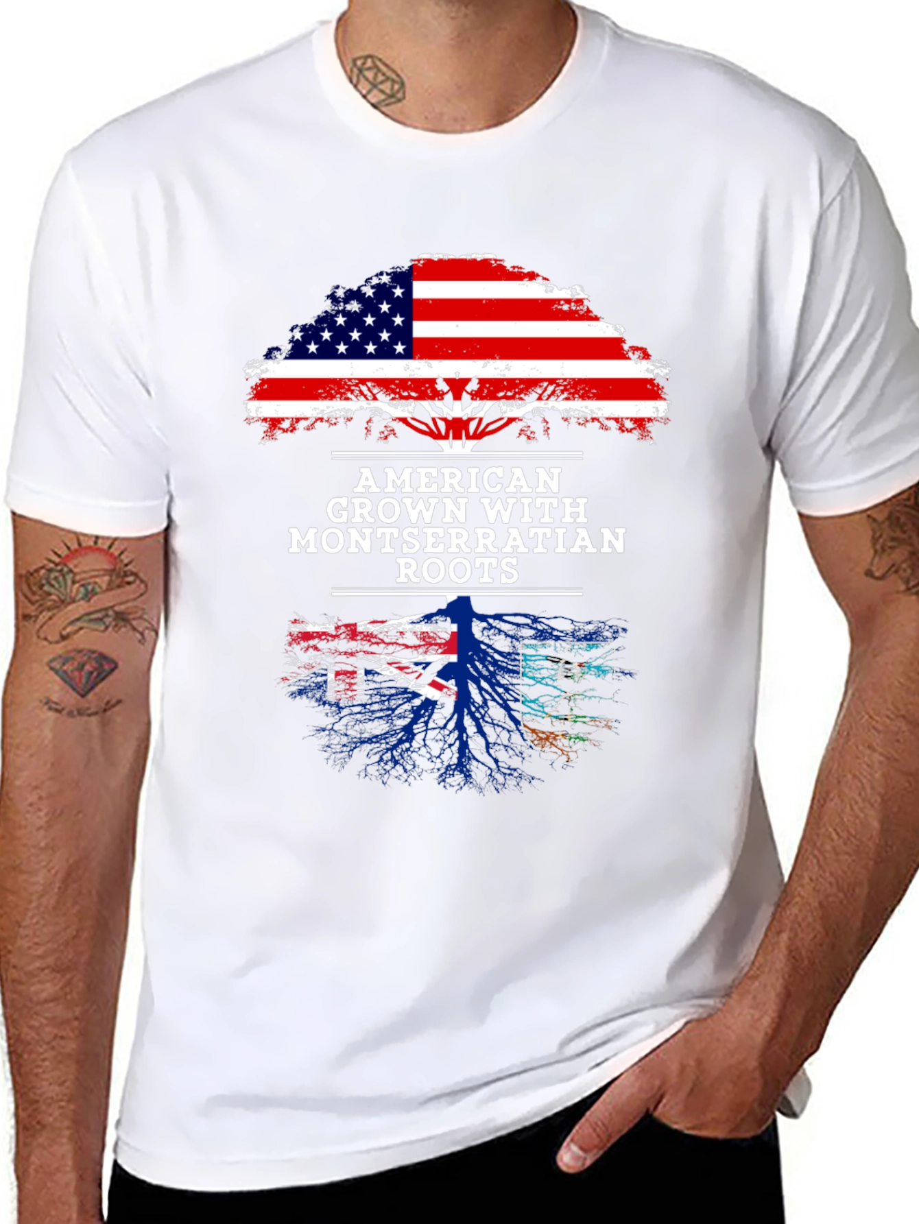 American Grown Montserrat Roots T-Shirt