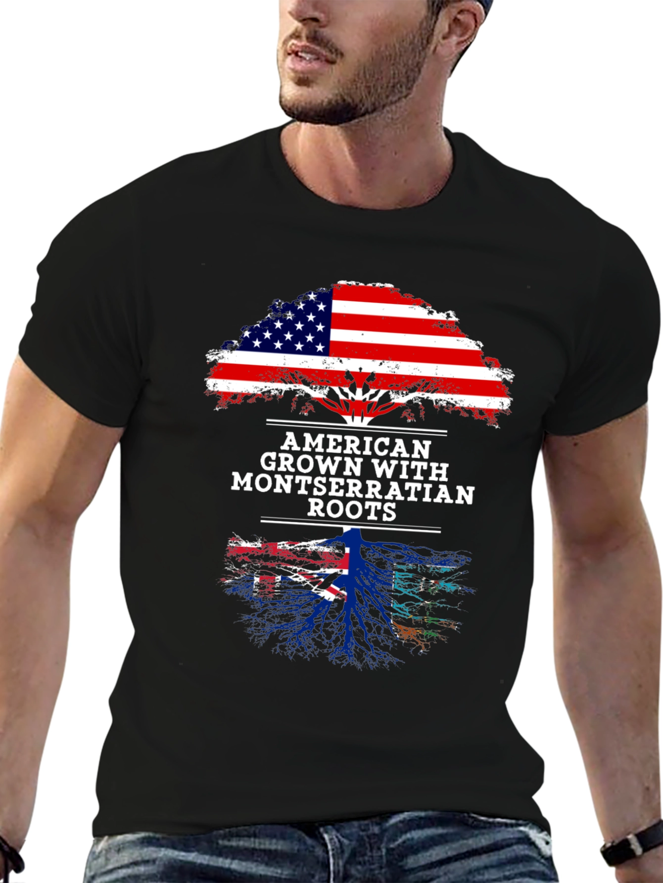 American Grown Montserrat Roots T-Shirt