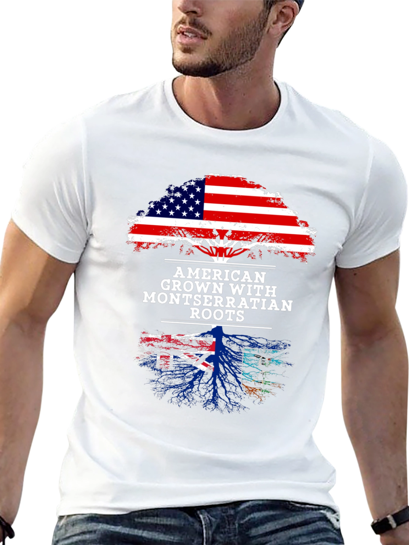 American Grown Montserrat Roots T-Shirt
