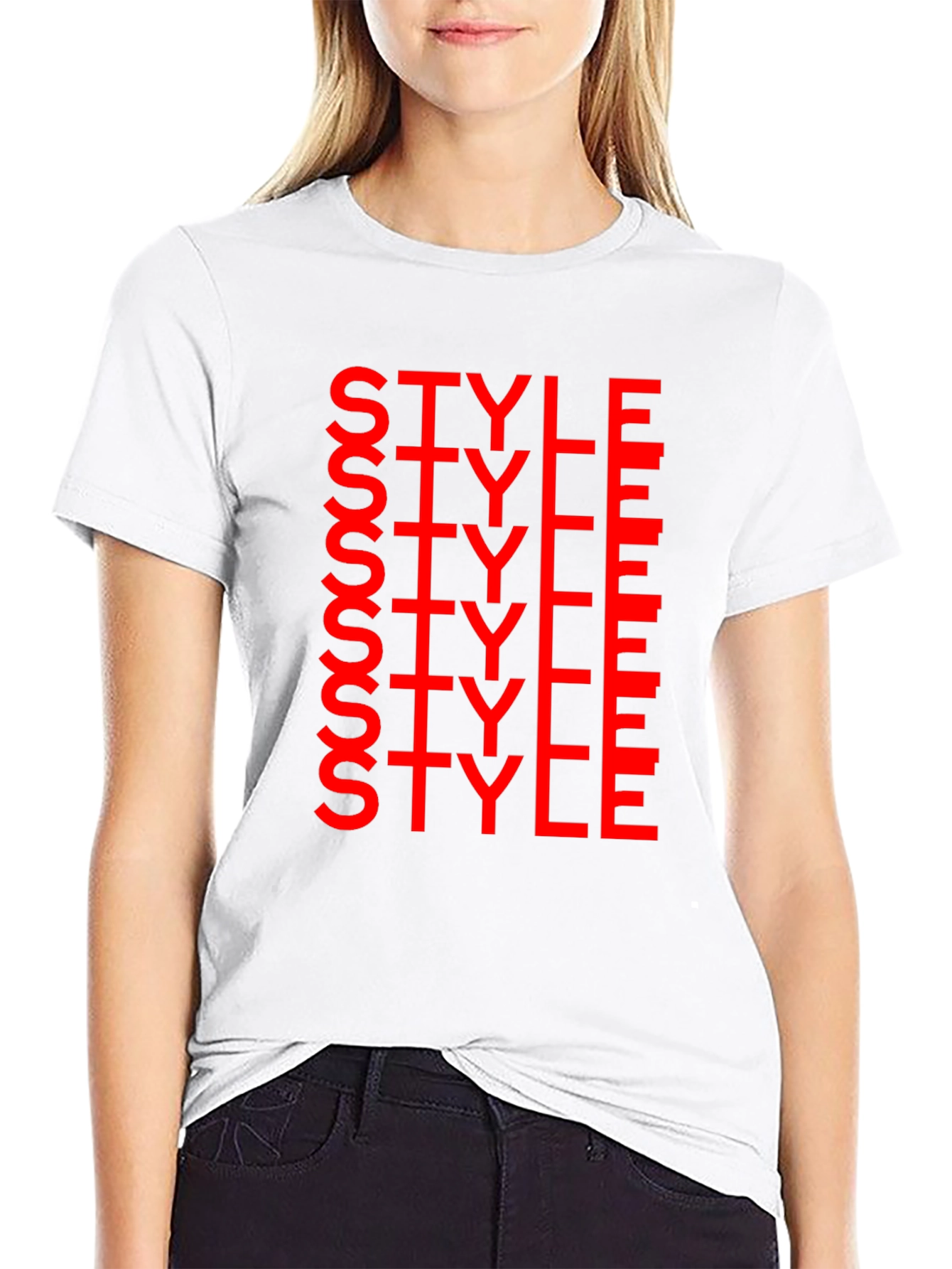 Bold Style Graphic Print Crew Neck T-Shirt