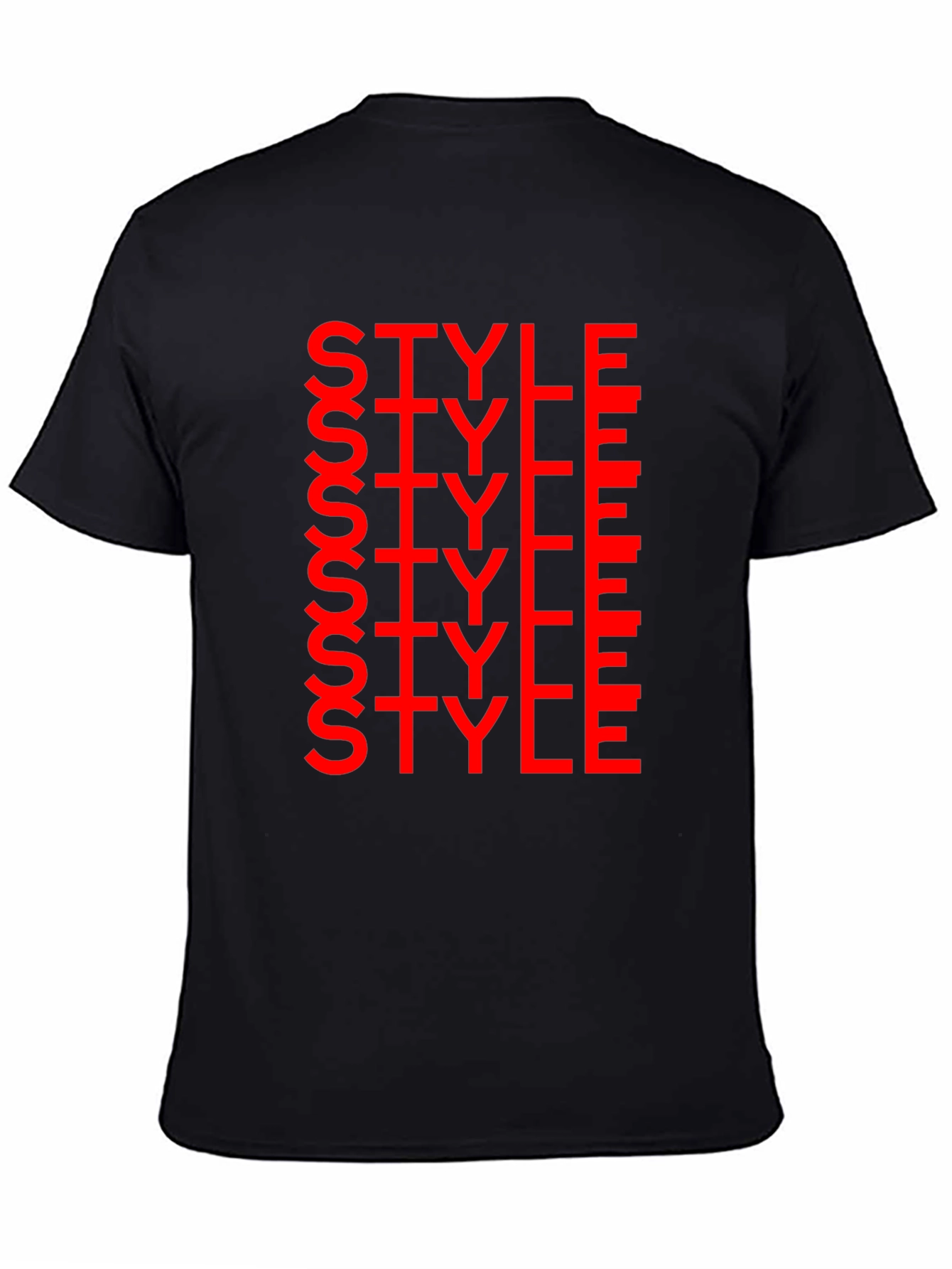 Bold Style Graphic Print Crew Neck T-Shirt