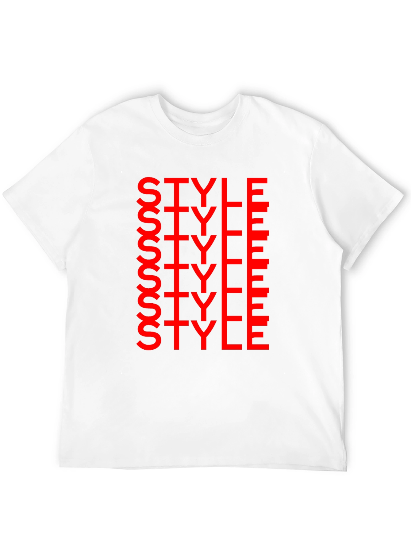 Bold Style Graphic Print Crew Neck T-Shirt