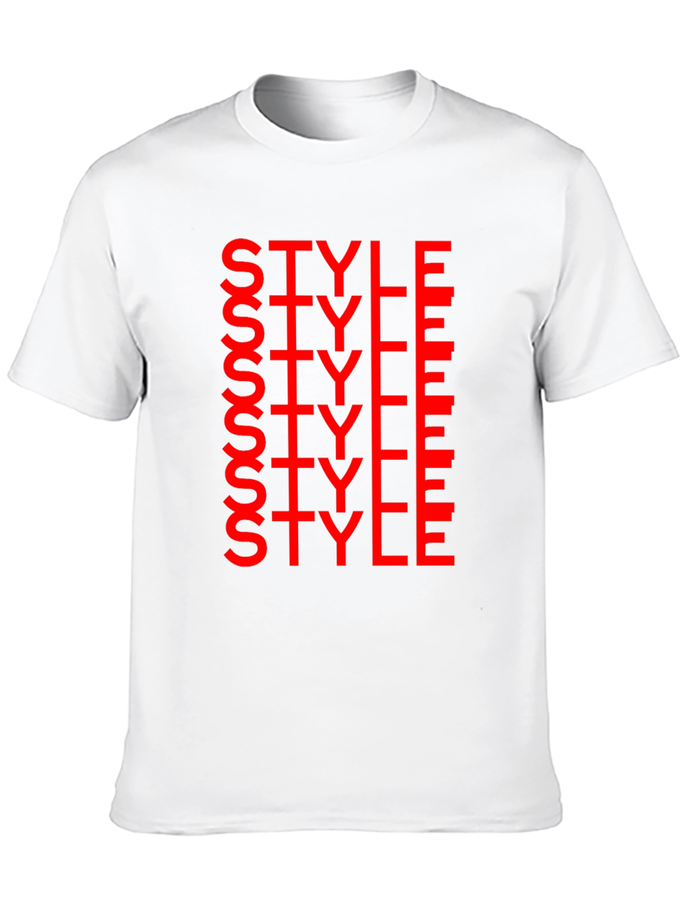 Bold Style Graphic Print Crew Neck T-Shirt