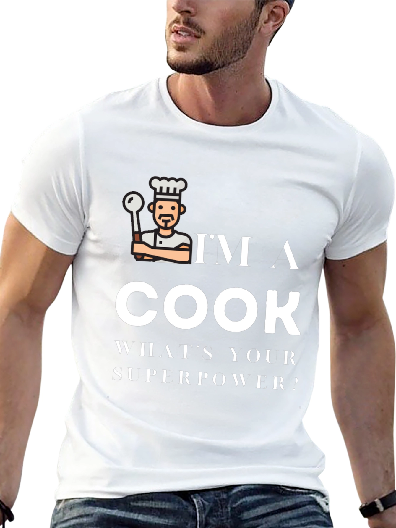 Im a Cook Whats Your Superpower Black T-Shirt