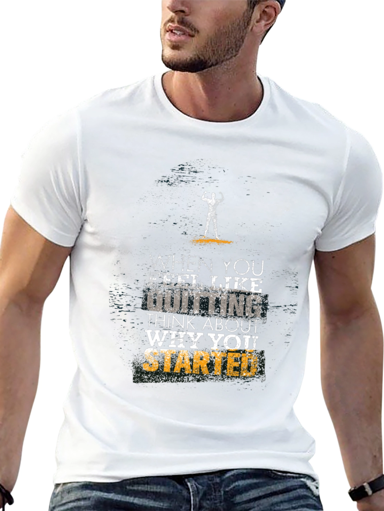 Motivational Fitness T-Shirt - Never Quit