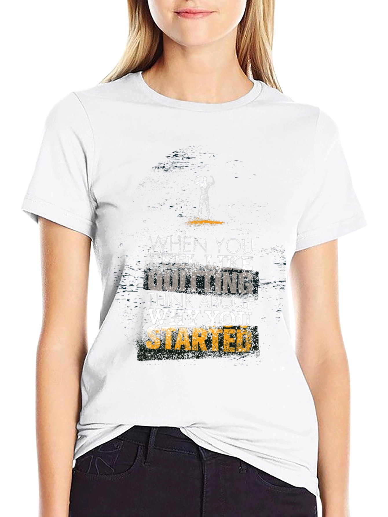 Motivational Fitness T-Shirt - Never Quit