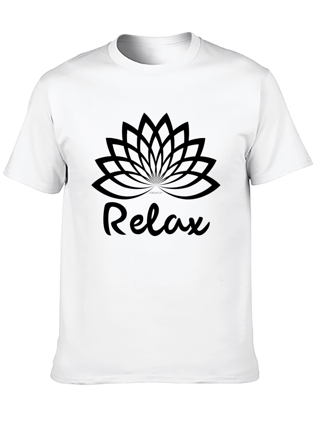 Relax Lotus Flower Graphic Tee - Soft Cotton Blend
