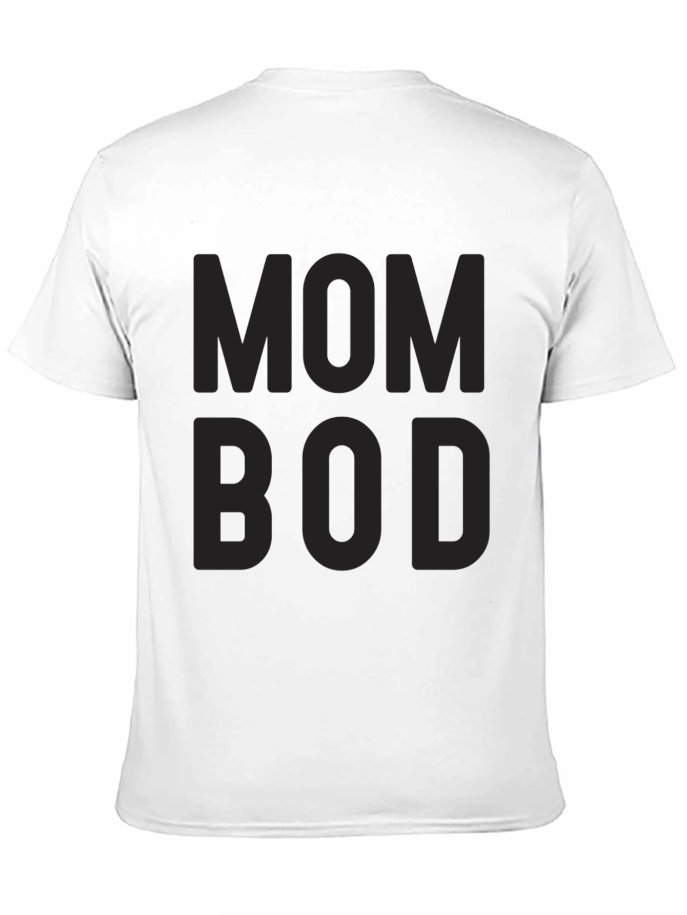 Mom Bod Black Graphic Tee Shirt