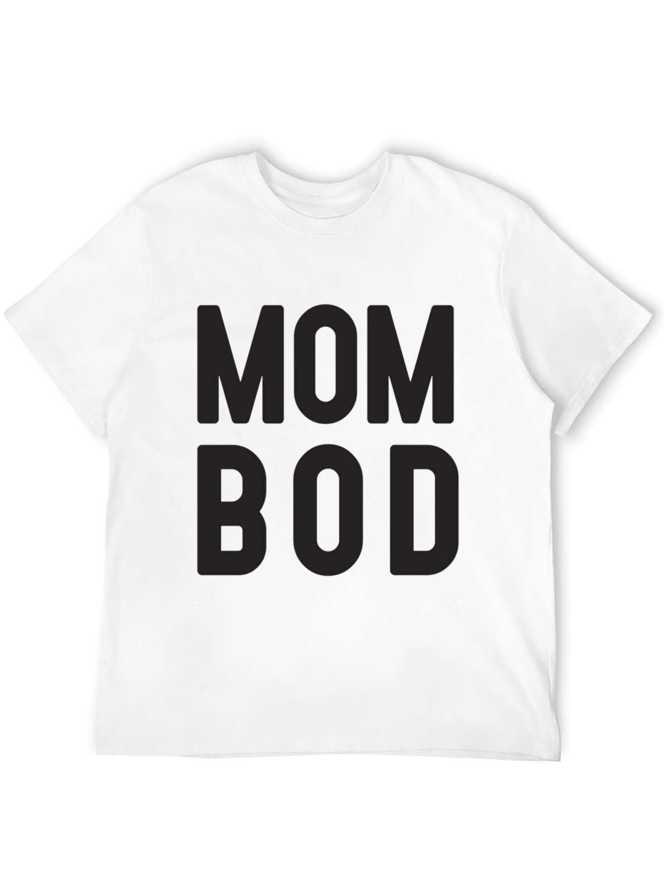 Mom Bod Black Graphic Tee Shirt