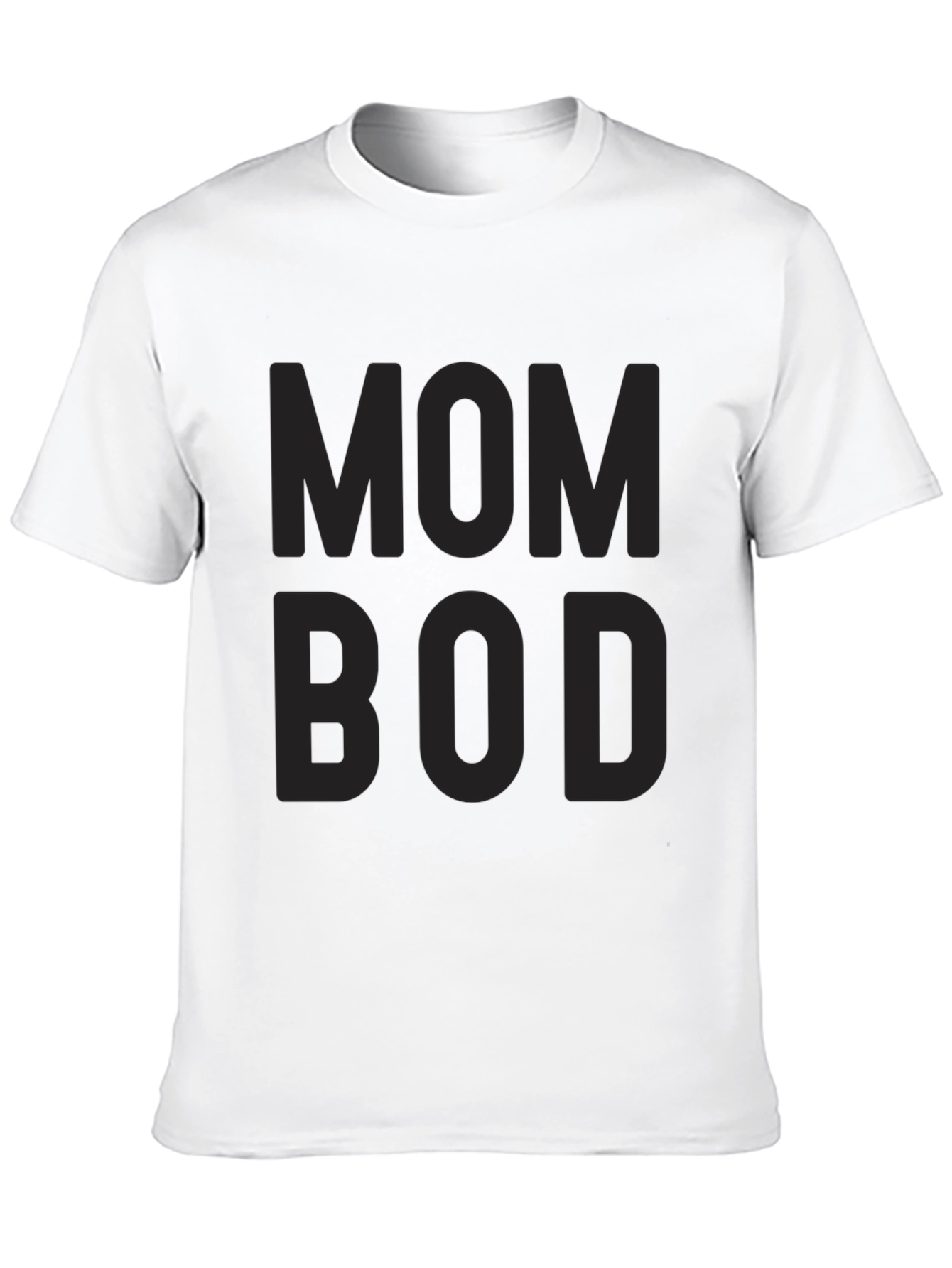 Mom Bod Black Graphic Tee Shirt