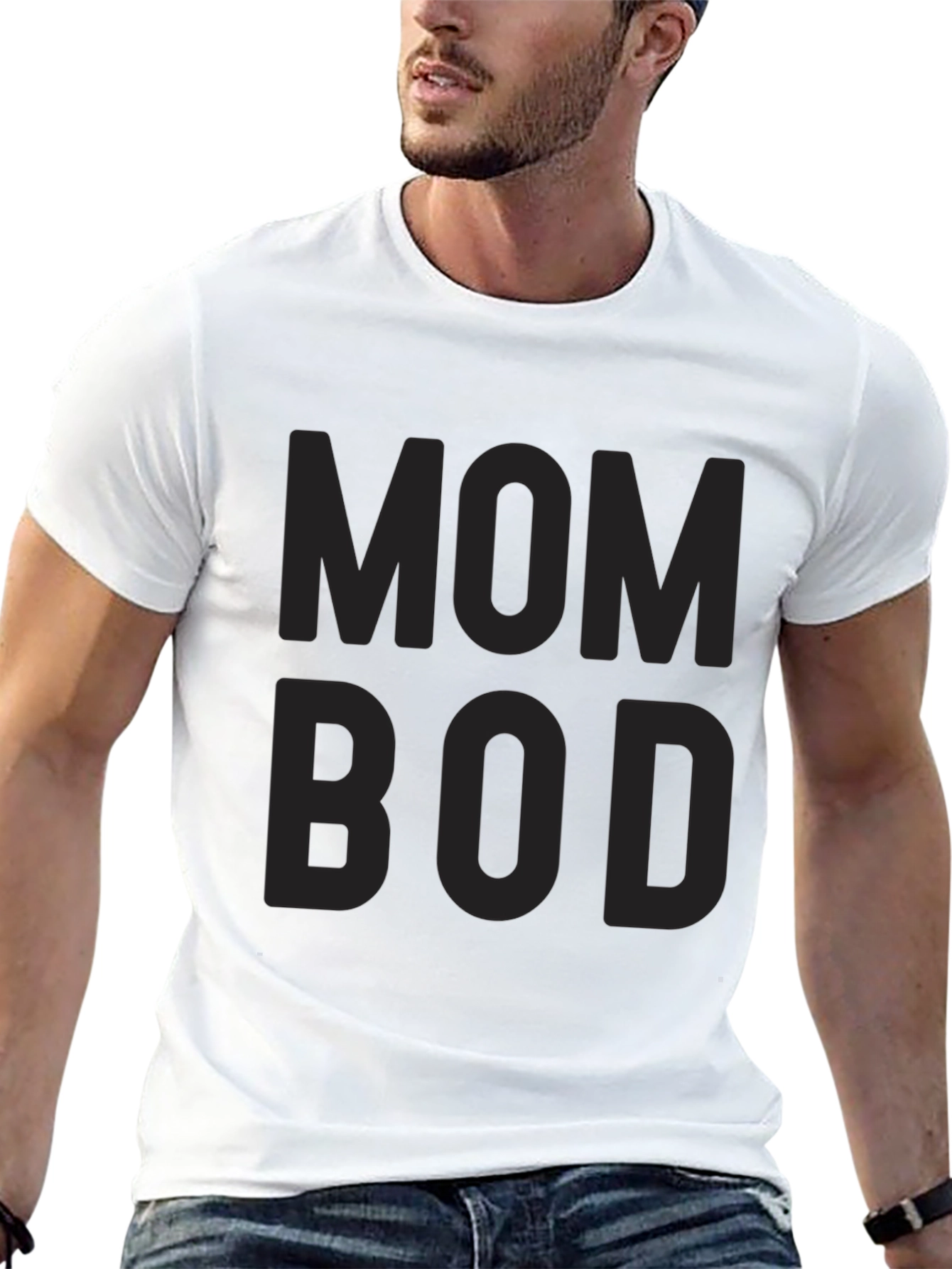 Mom Bod Black Graphic Tee Shirt