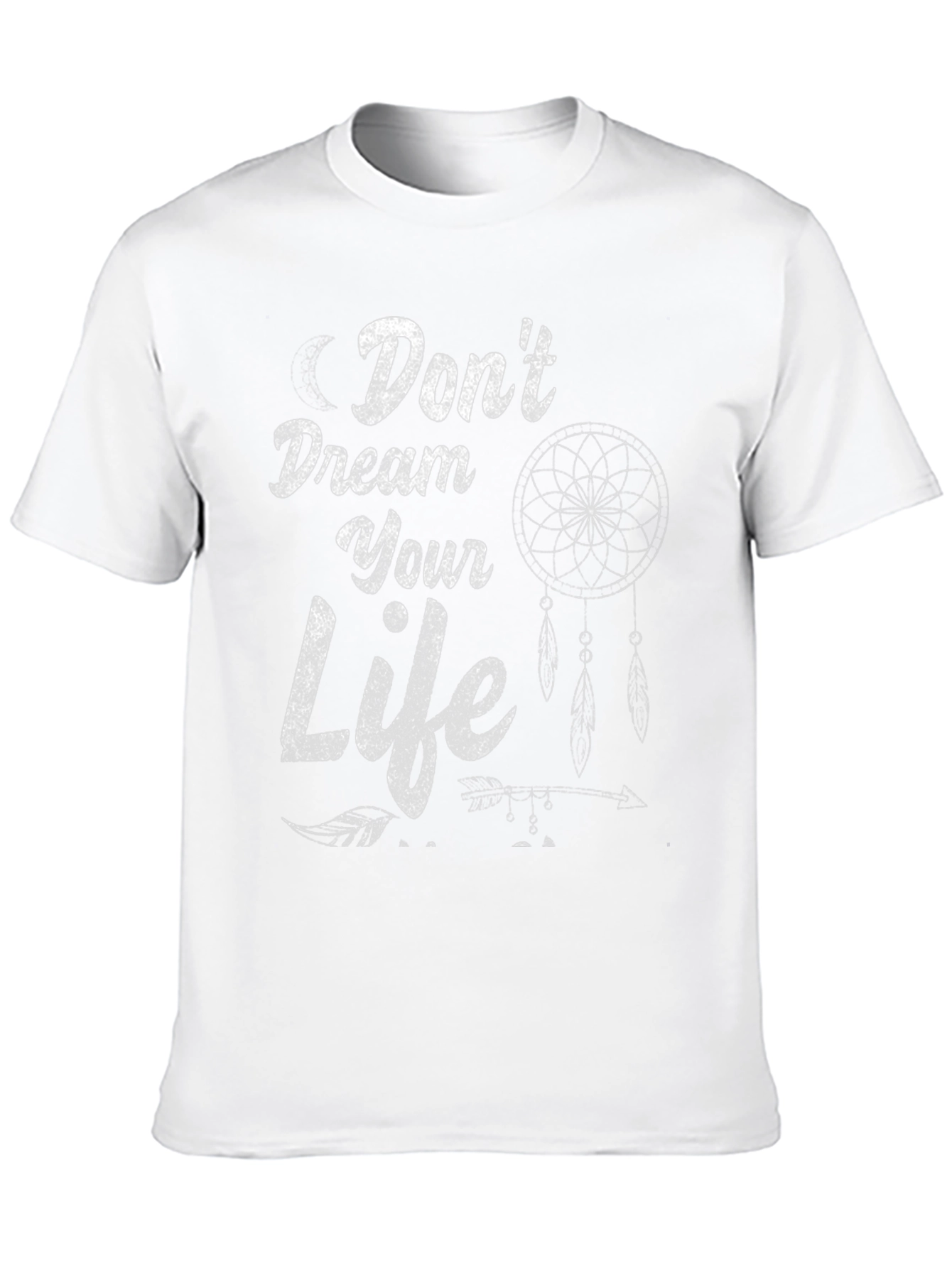 Dont Dream Your Life T-Shirt - Black Dreamcatcher Design