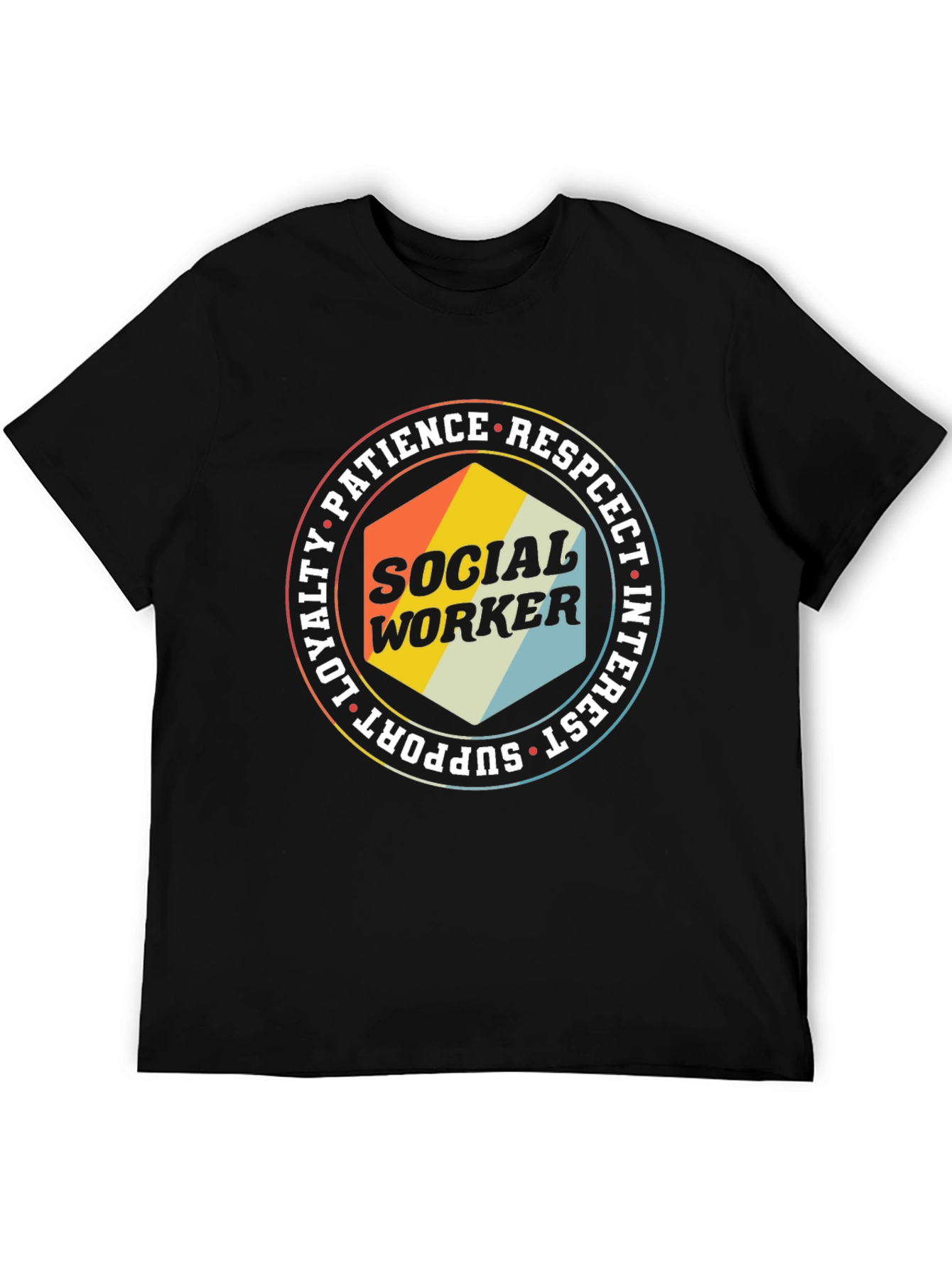 Social Worker T-Shirt - Retro Design