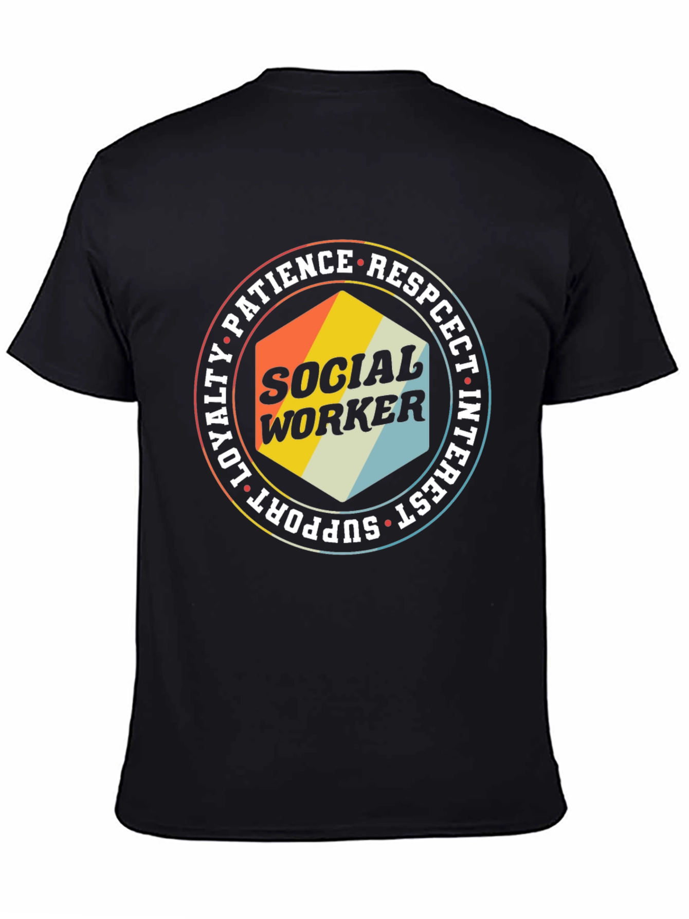 Social Worker T-Shirt - Retro Design