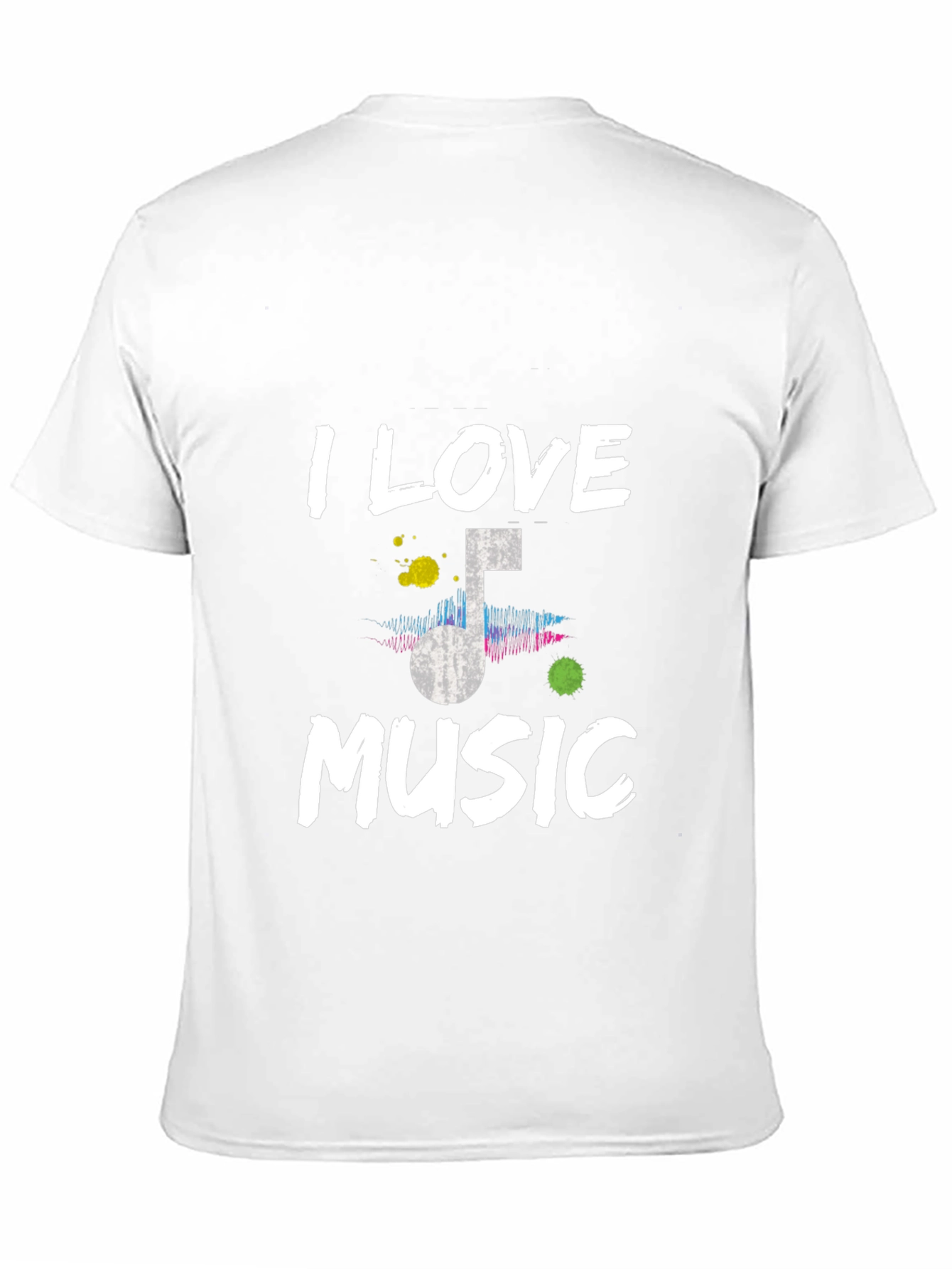 I Love Music T-Shirt - Mens Graphic Tee