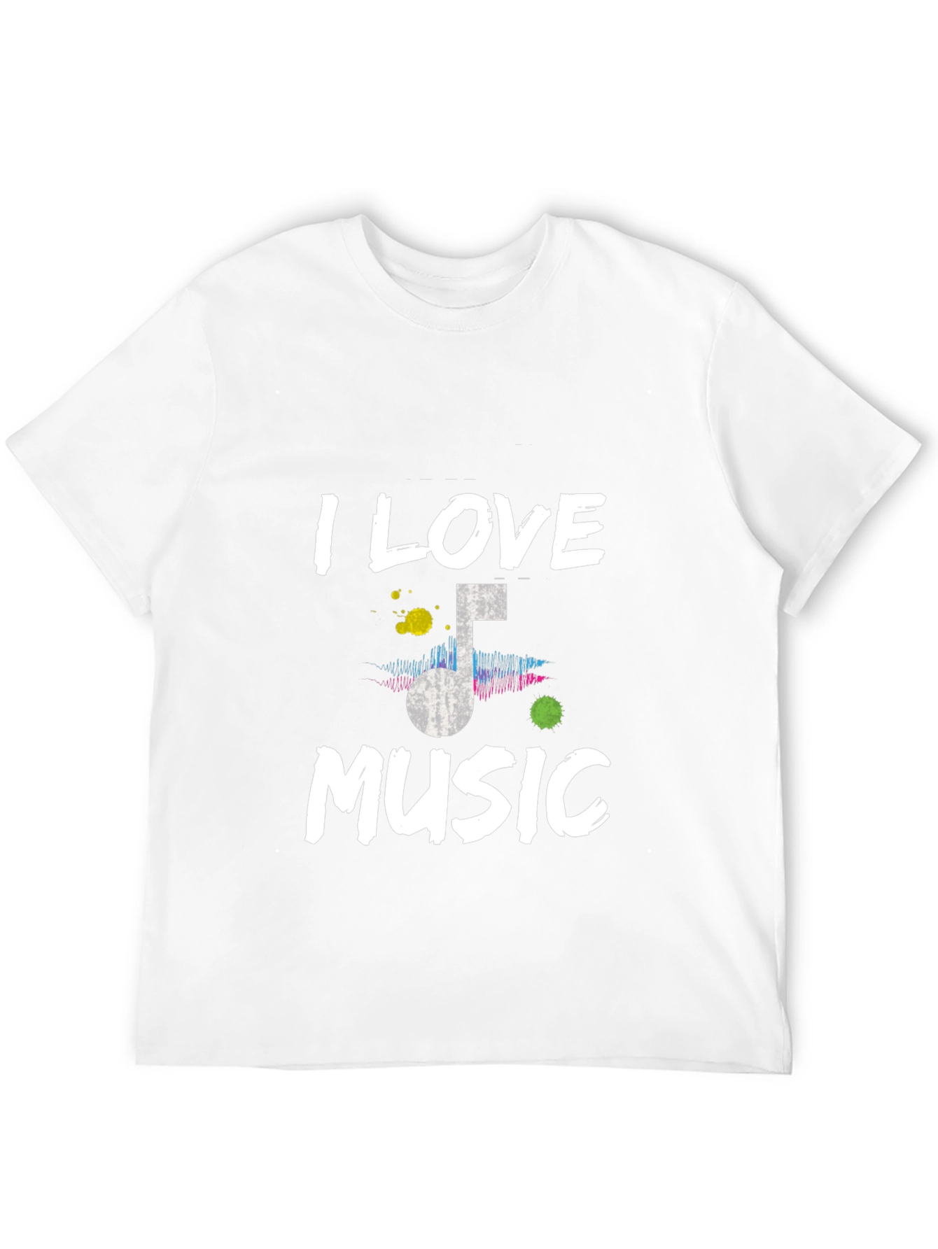 I Love Music T-Shirt - Mens Graphic Tee