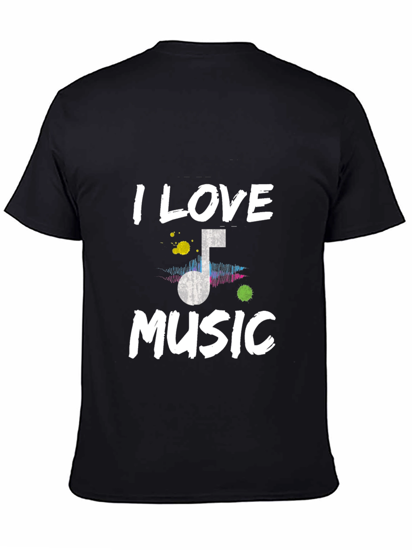 I Love Music T-Shirt - Mens Graphic Tee