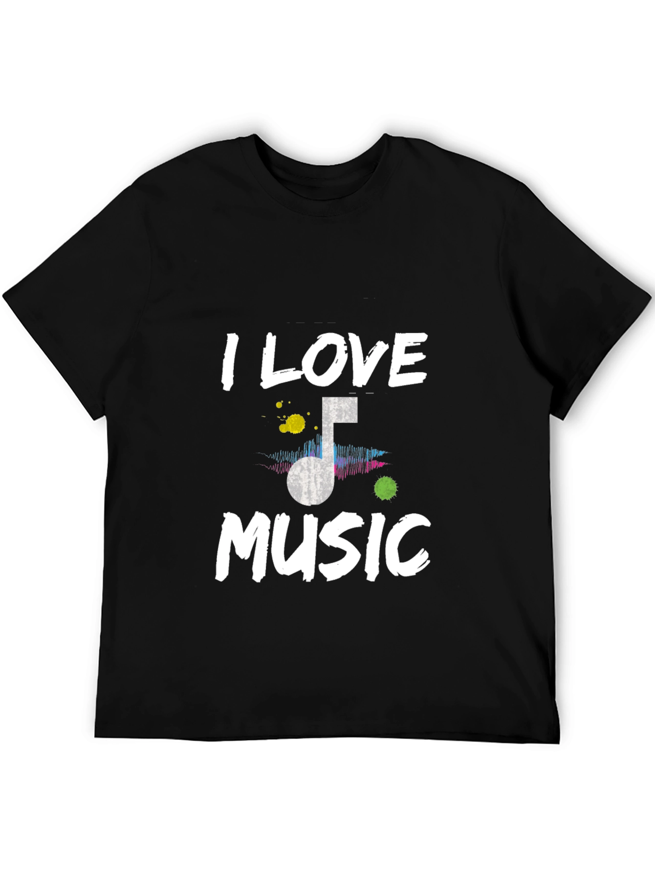 I Love Music T-Shirt - Mens Graphic Tee