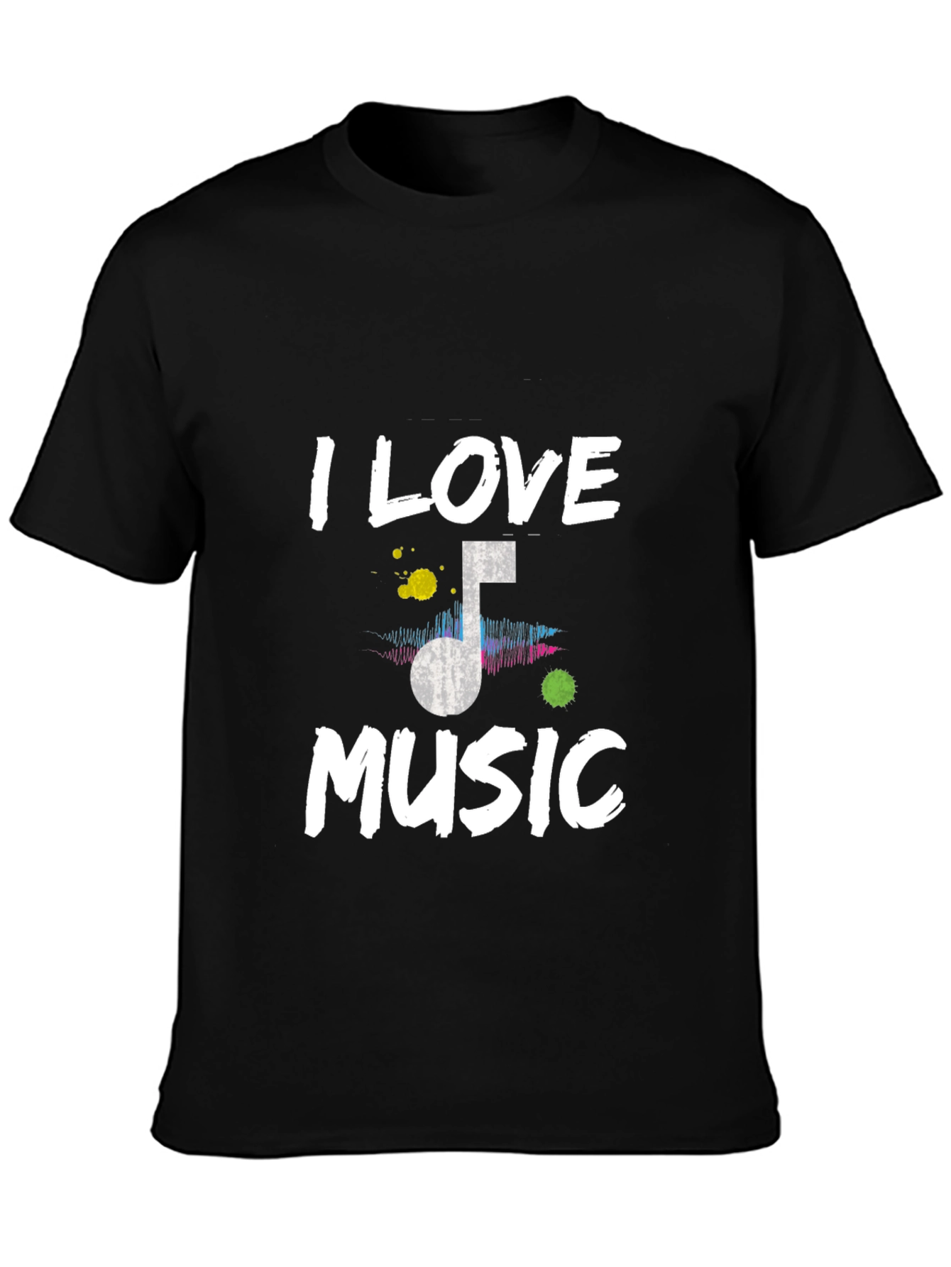 I Love Music T-Shirt - Mens Graphic Tee