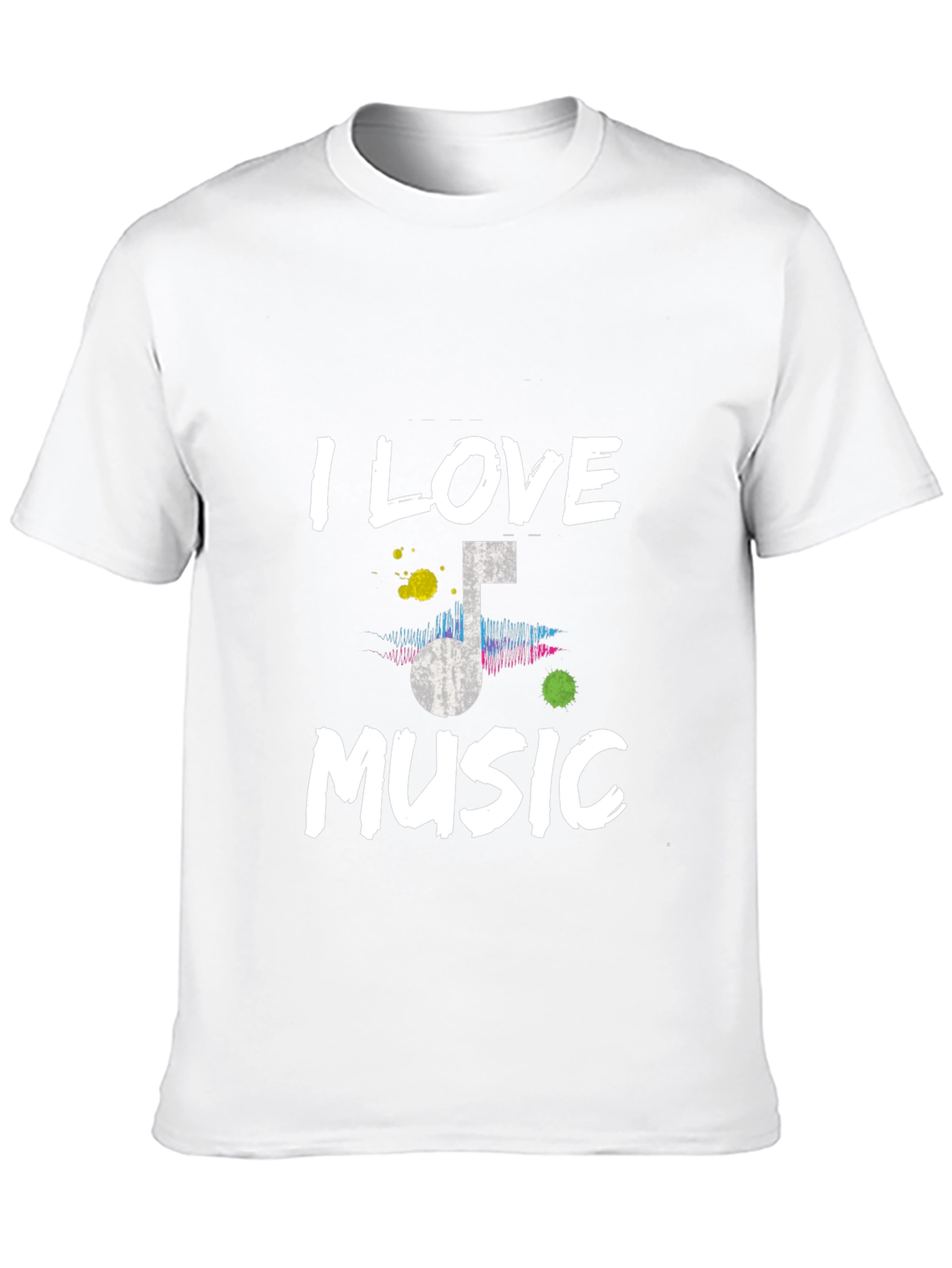 I Love Music T-Shirt - Mens Graphic Tee