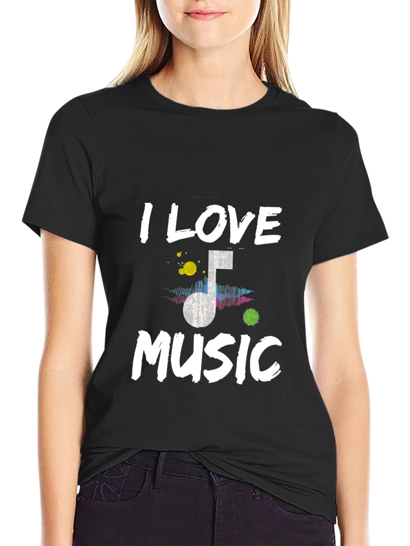 I Love Music T-Shirt - Mens Graphic Tee